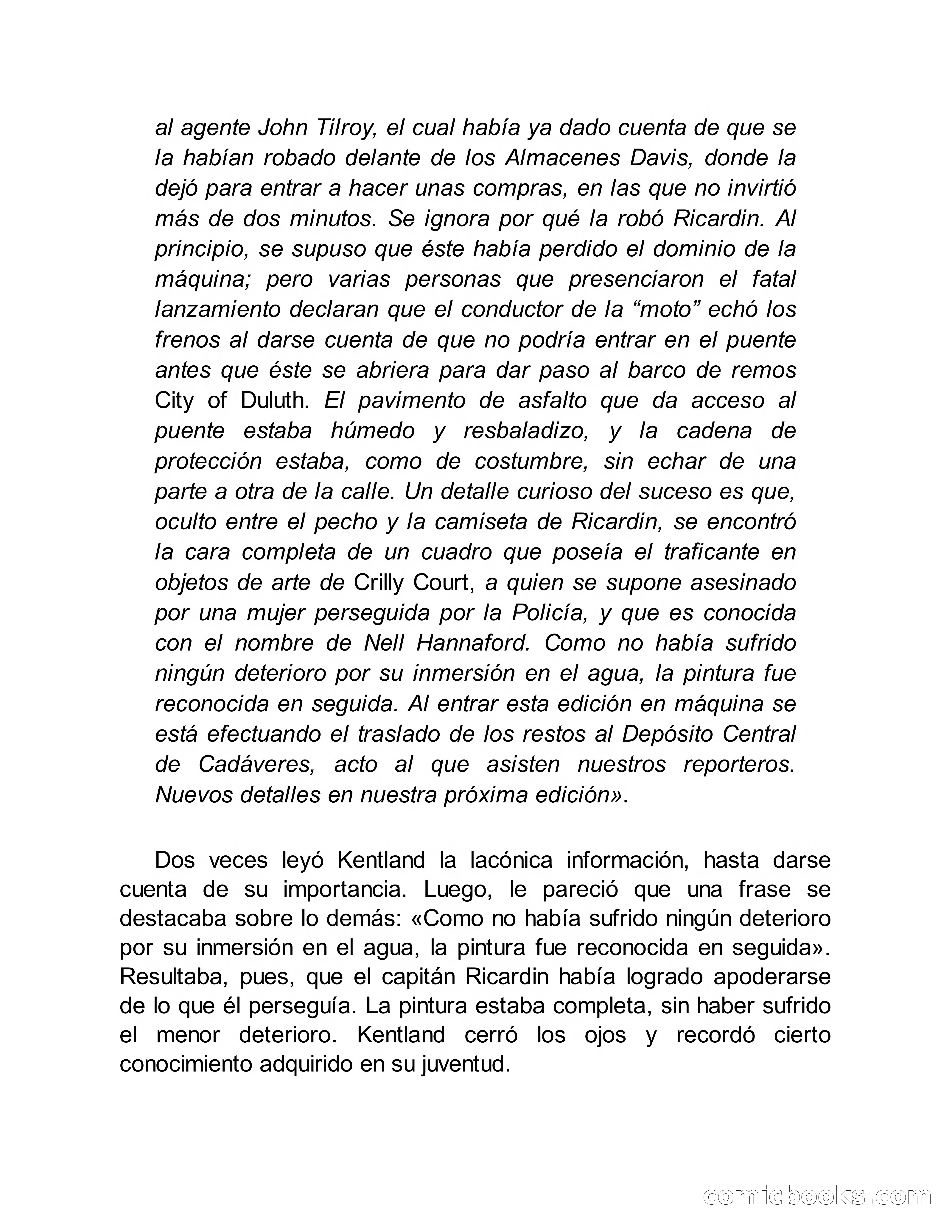 Circulo del Crimen No. 33: La cara del hombre de Saturno — page 158 of 172