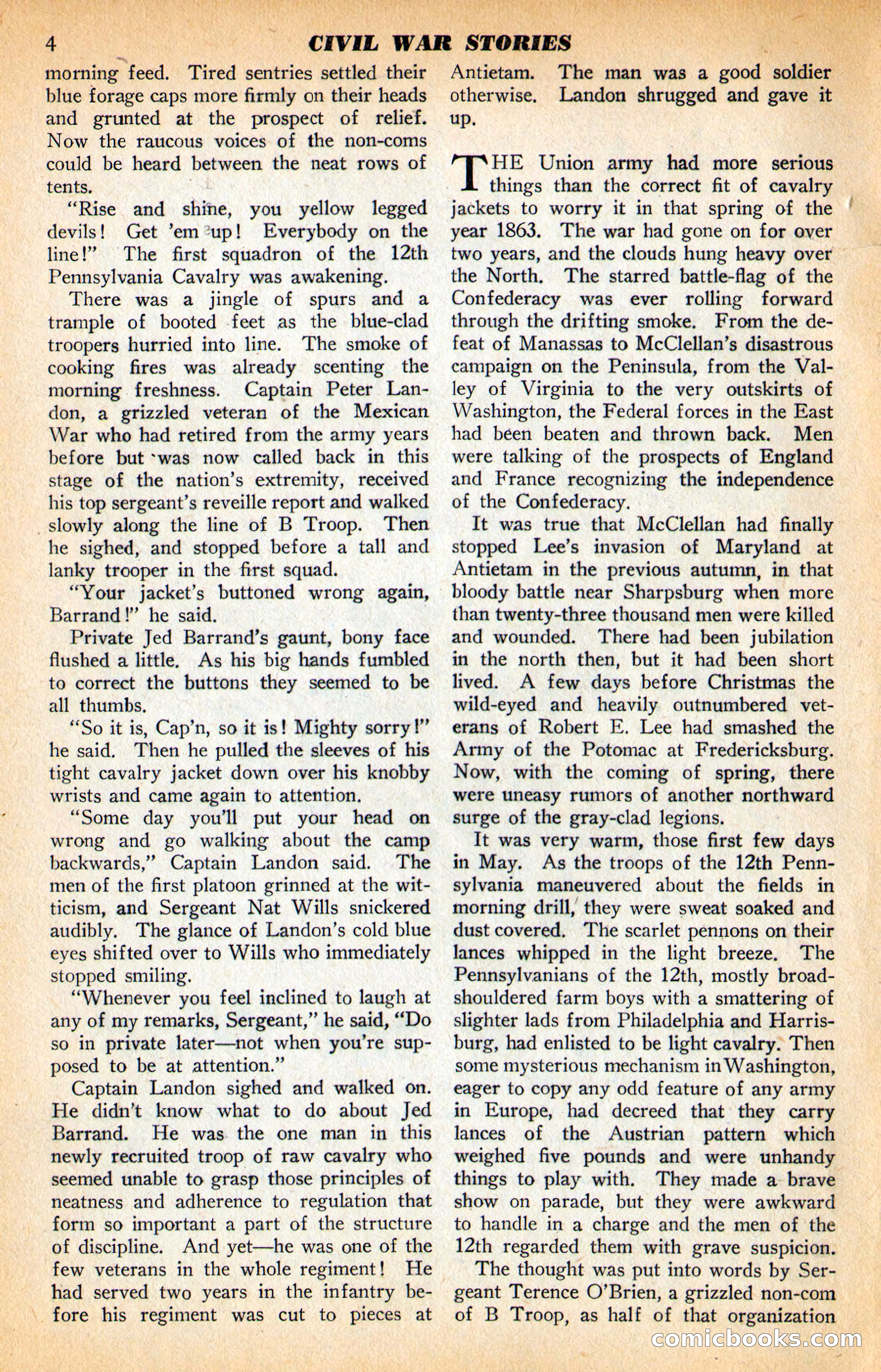 Civil War Stories, Vol. 1, No. 1 — page 6 of 132