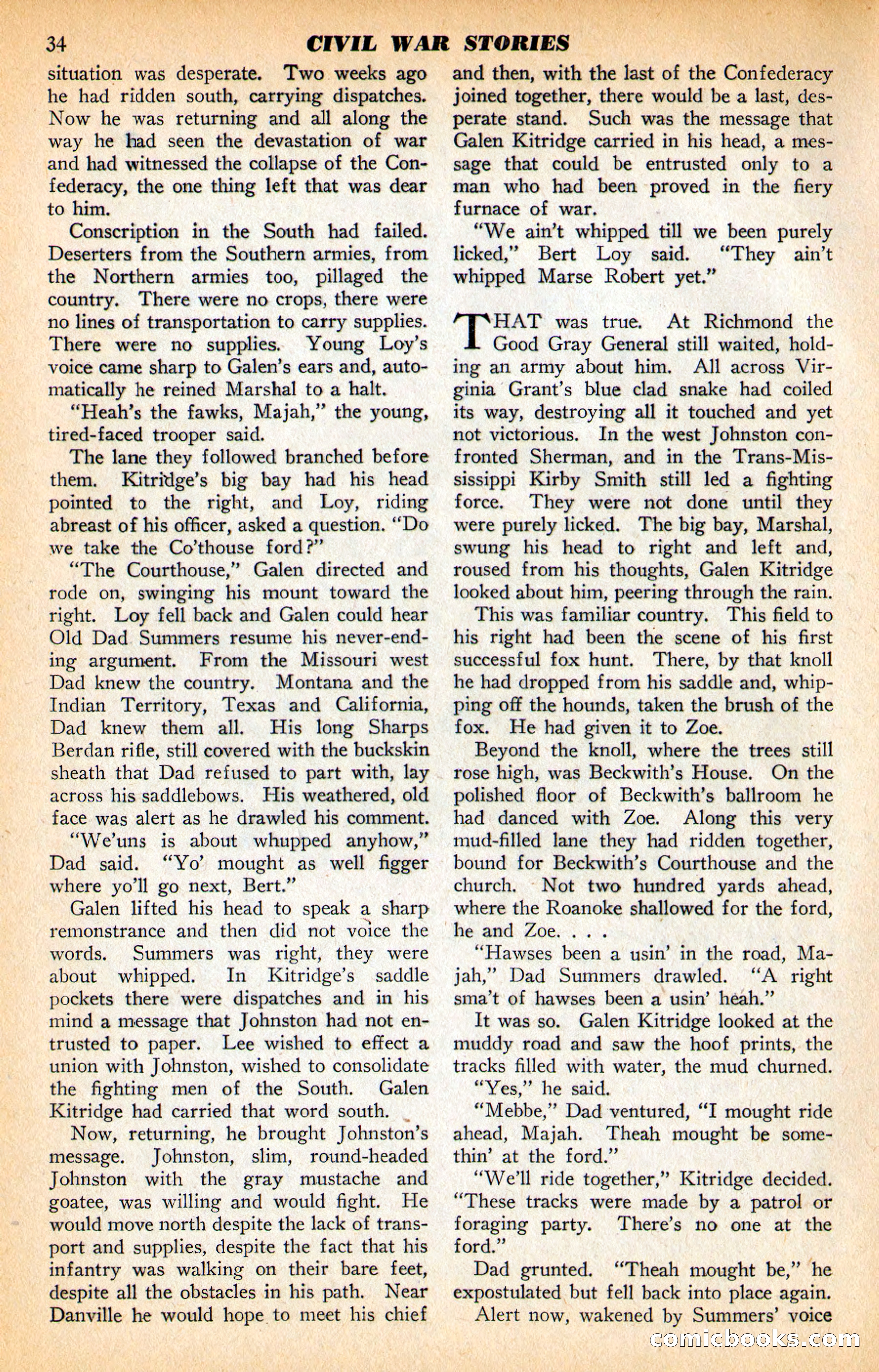 Civil War Stories, Vol. 1, No. 1 — page 36 of 132