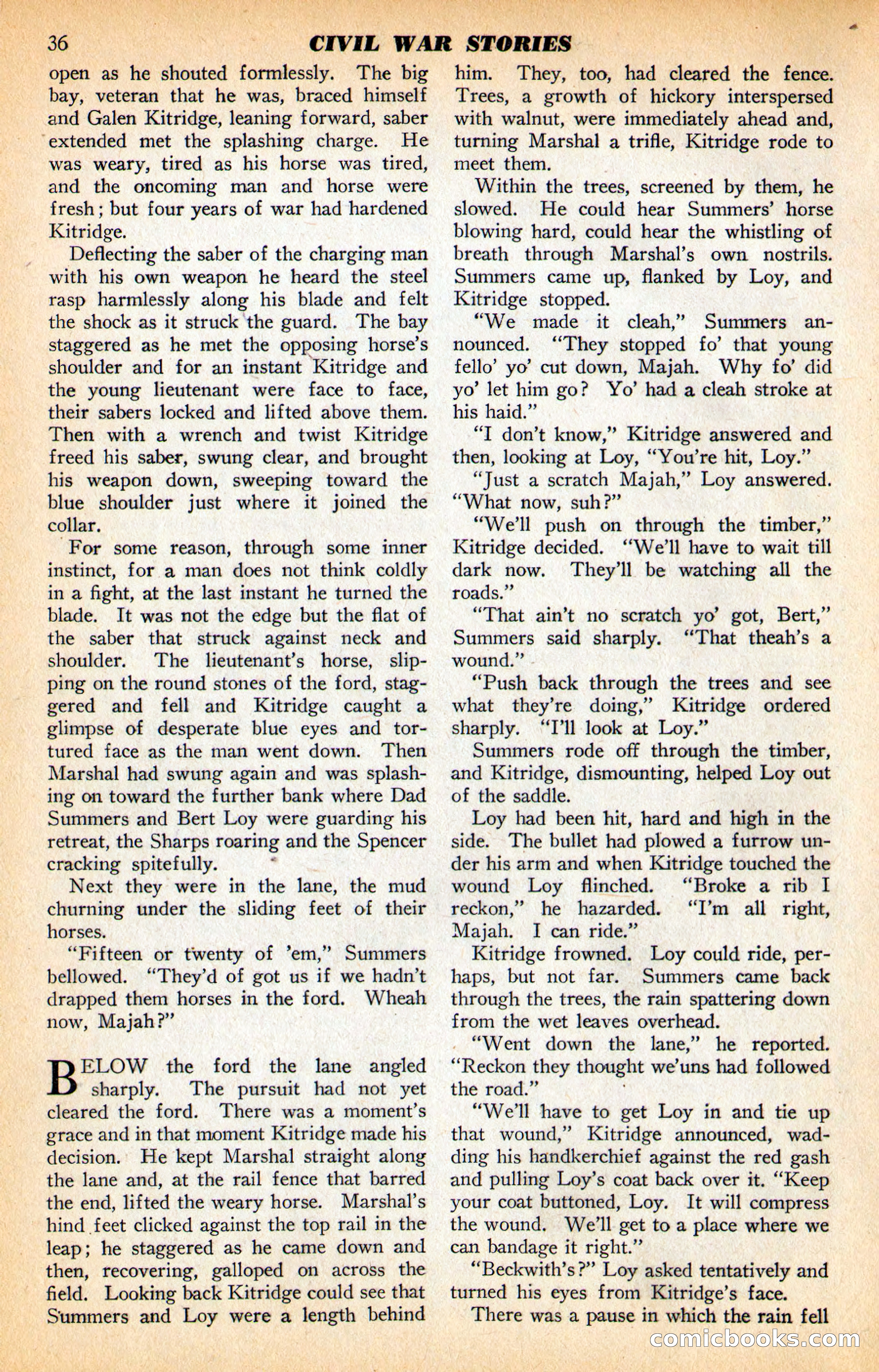 Civil War Stories, Vol. 1, No. 1 — page 38 of 132
