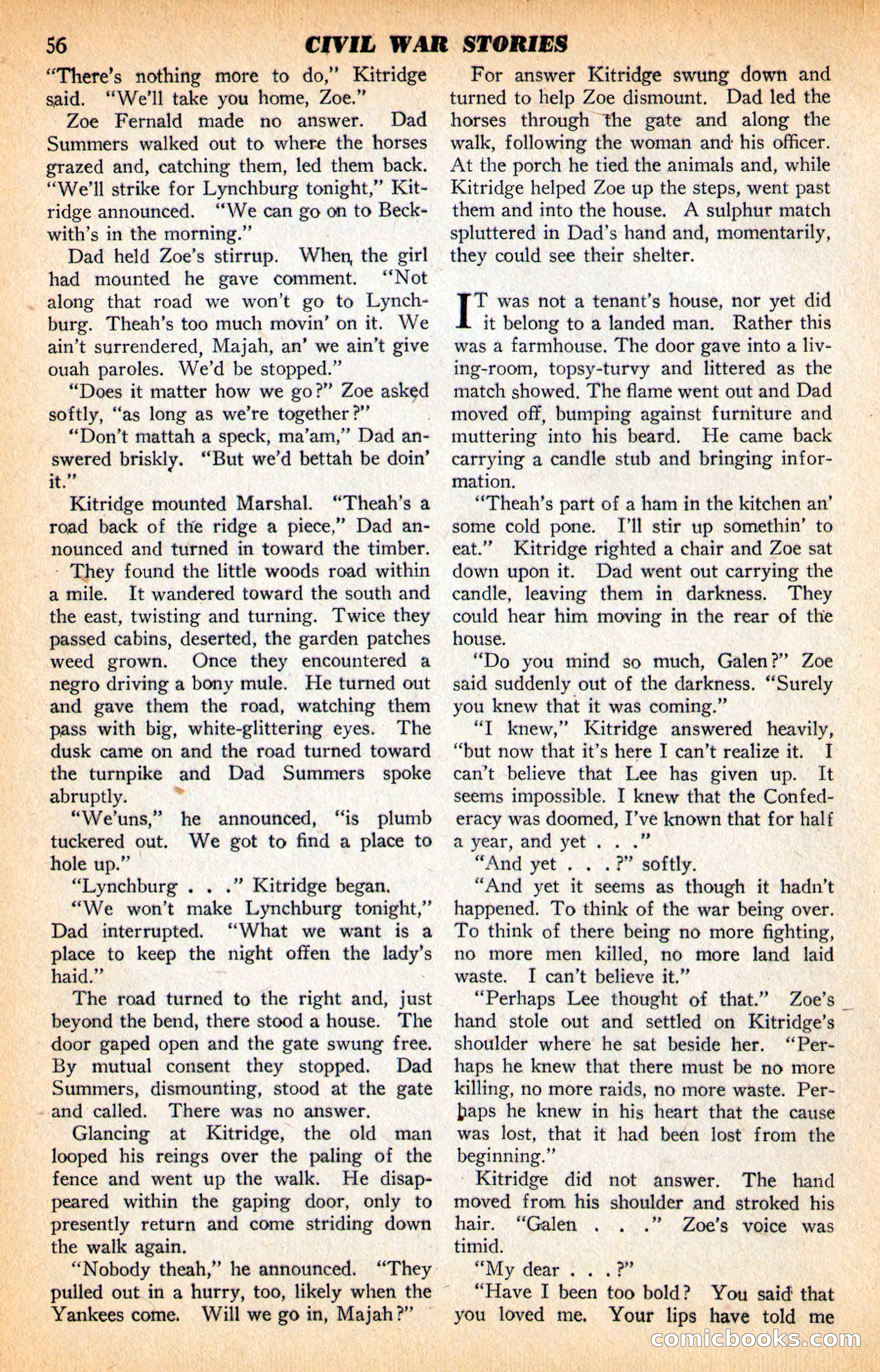 Civil War Stories, Vol. 1, No. 1 — page 58 of 132