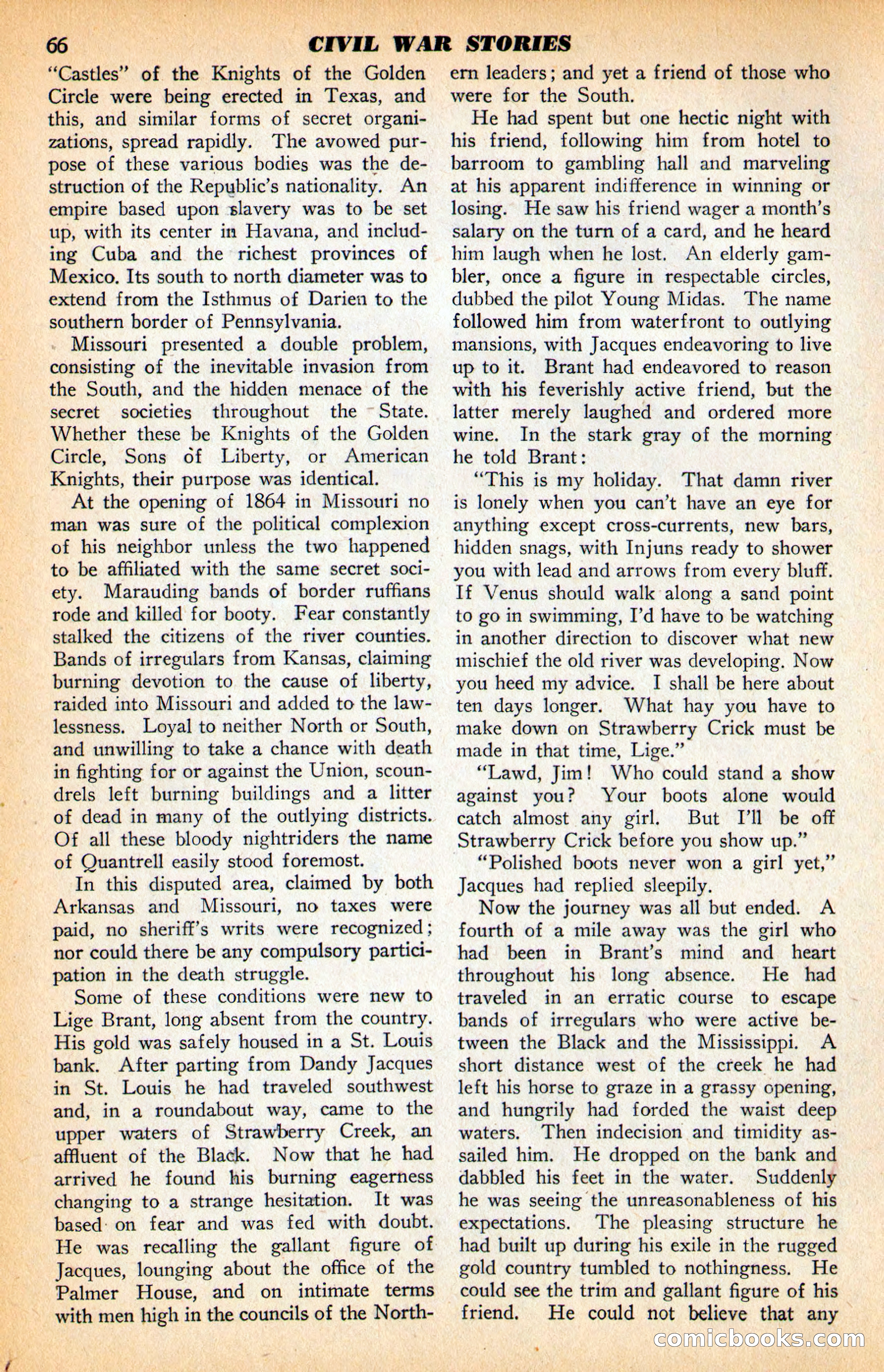 Civil War Stories, Vol. 1, No. 1 — page 68 of 132