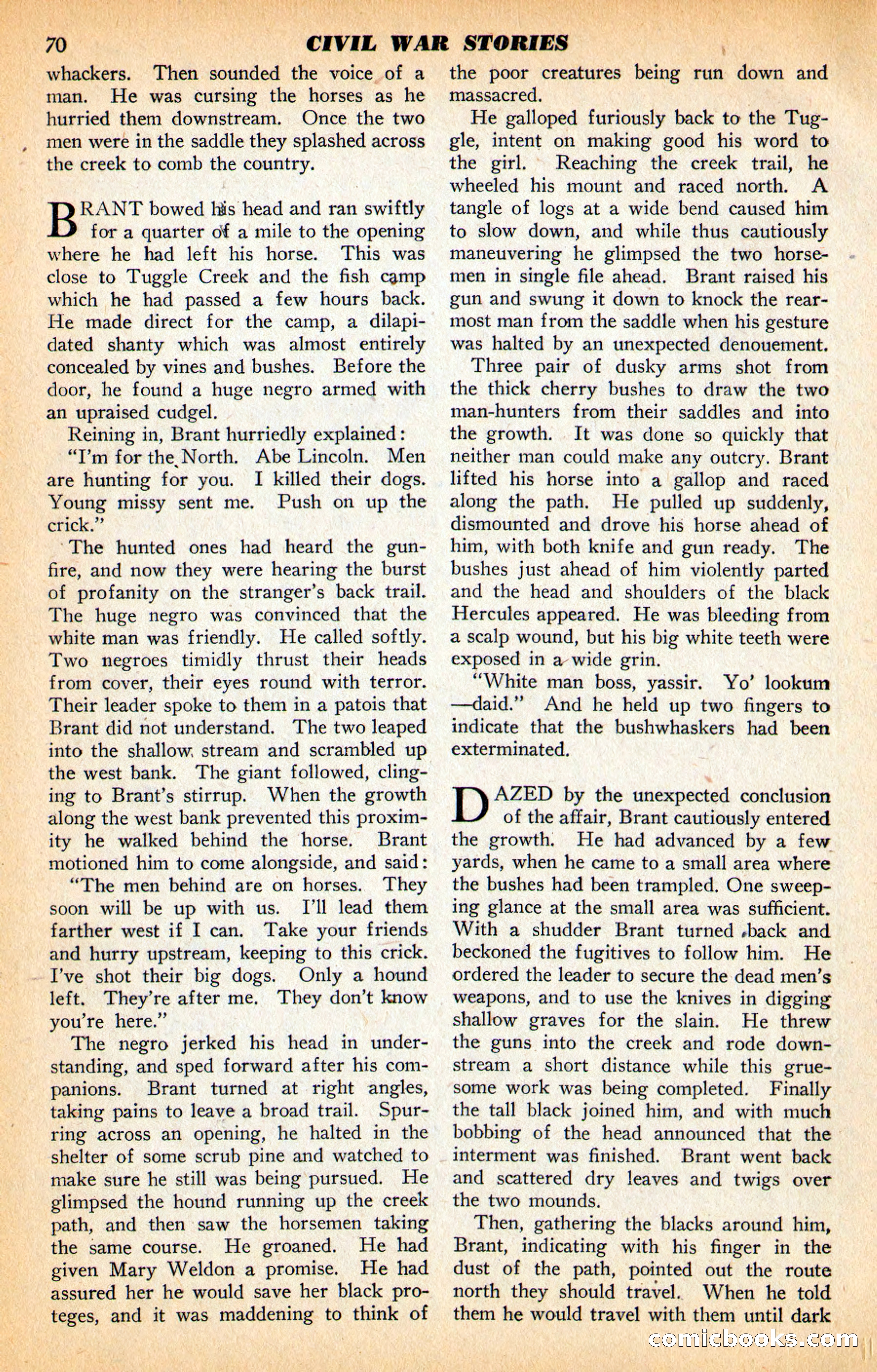 Civil War Stories, Vol. 1, No. 1 — page 72 of 132