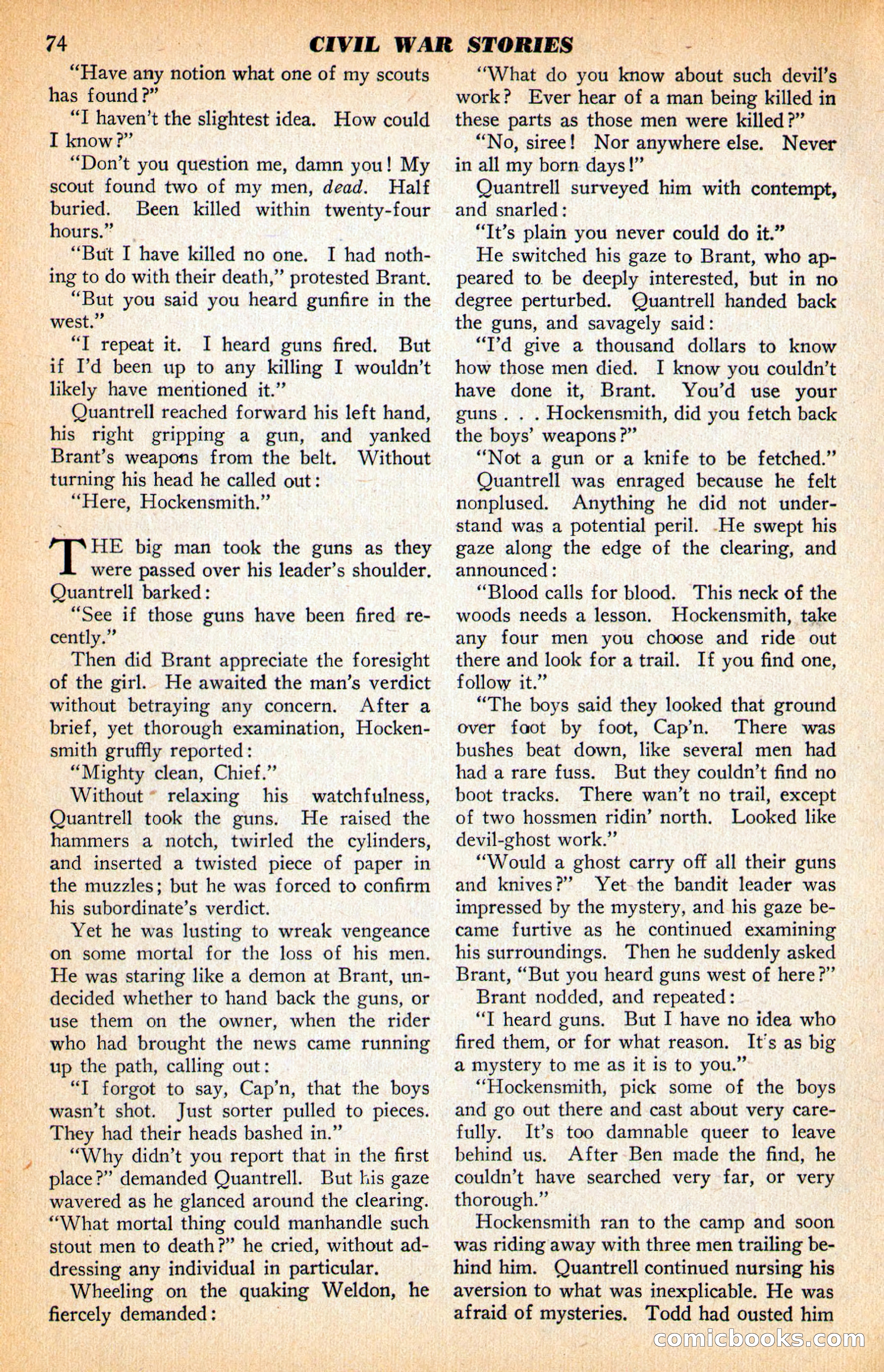 Civil War Stories, Vol. 1, No. 1 — page 76 of 132