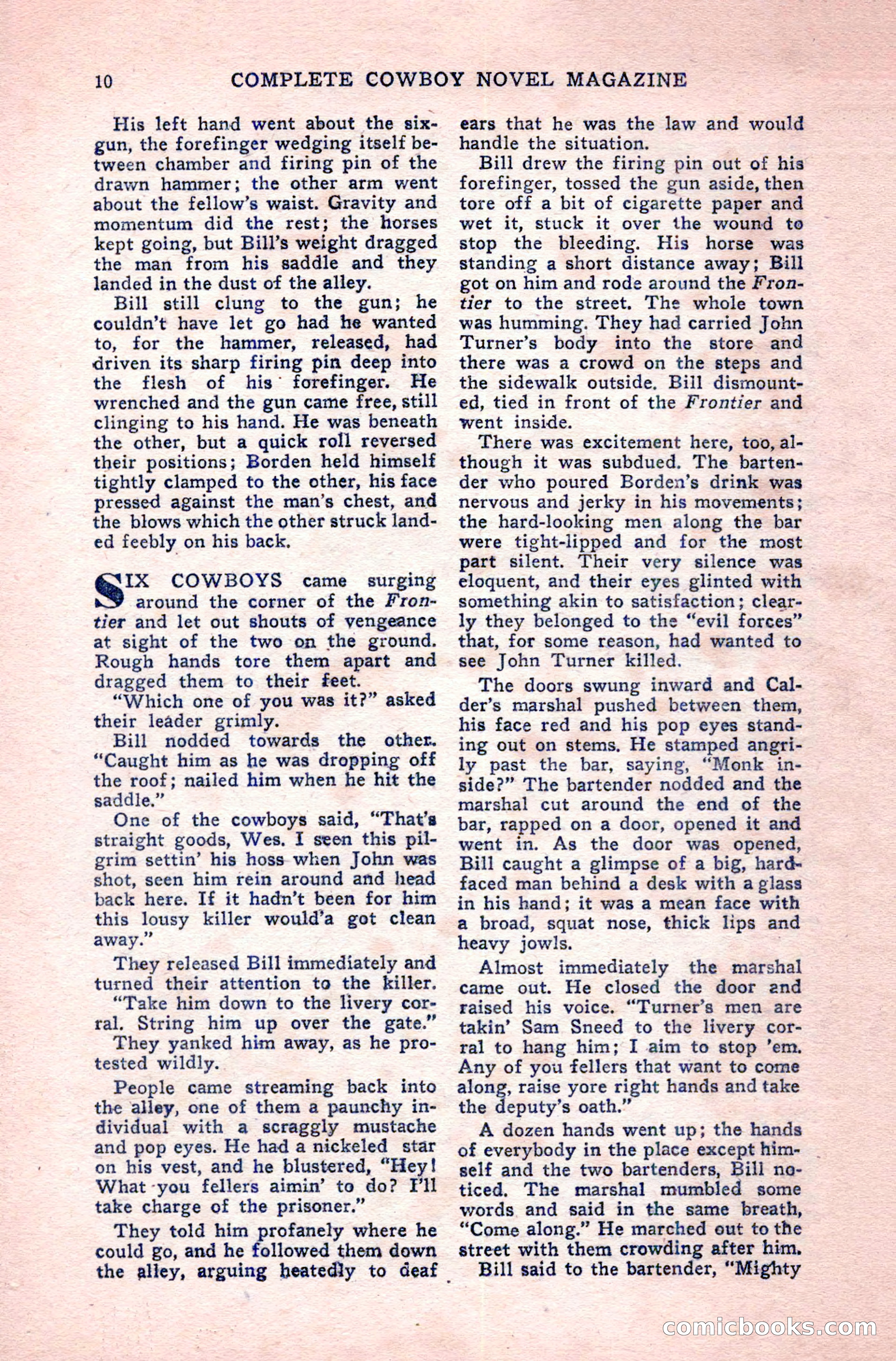 Complete Cowboy Novel Magazine — page 10 of 100