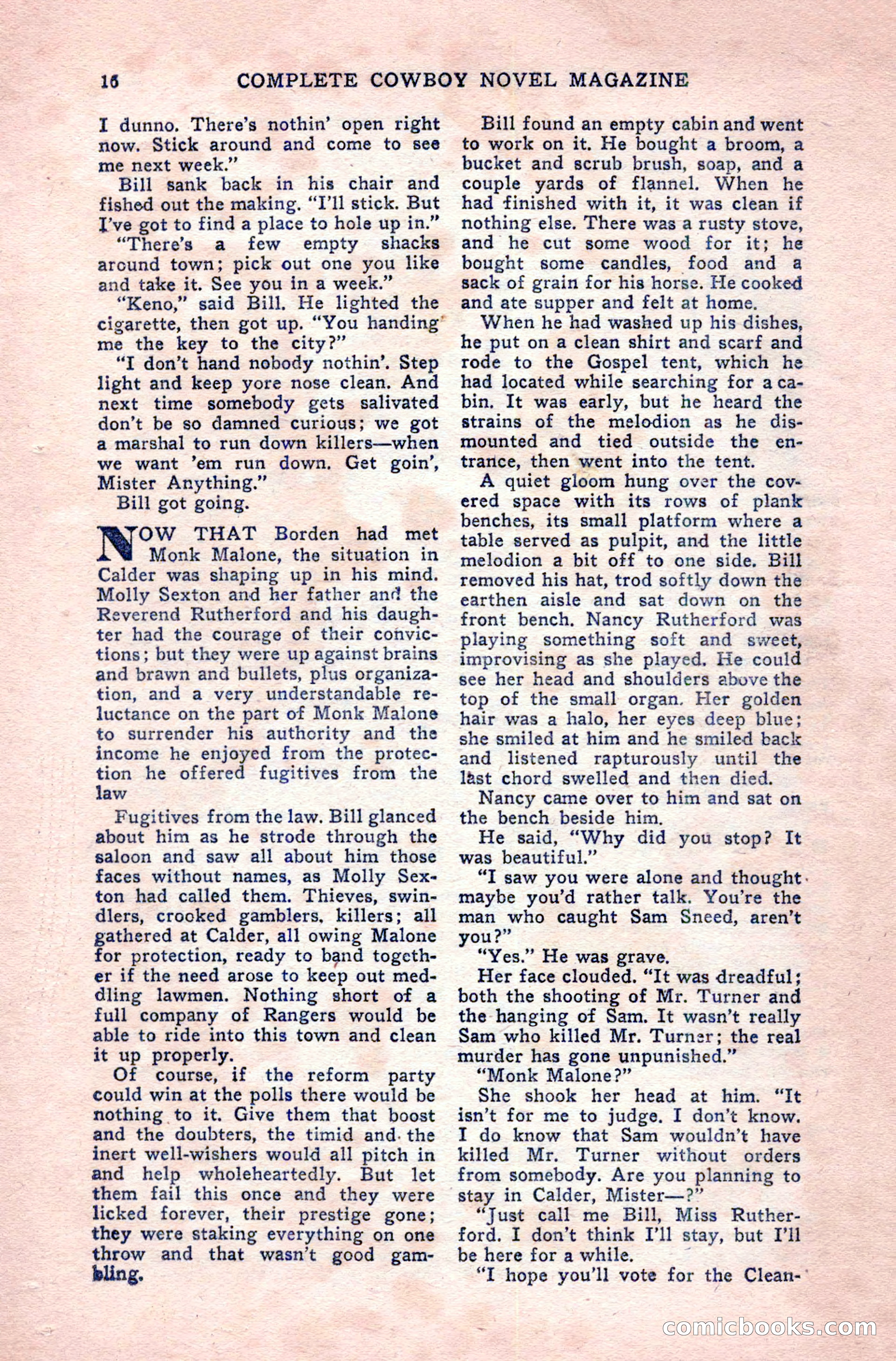 Complete Cowboy Novel Magazine — page 16 of 100