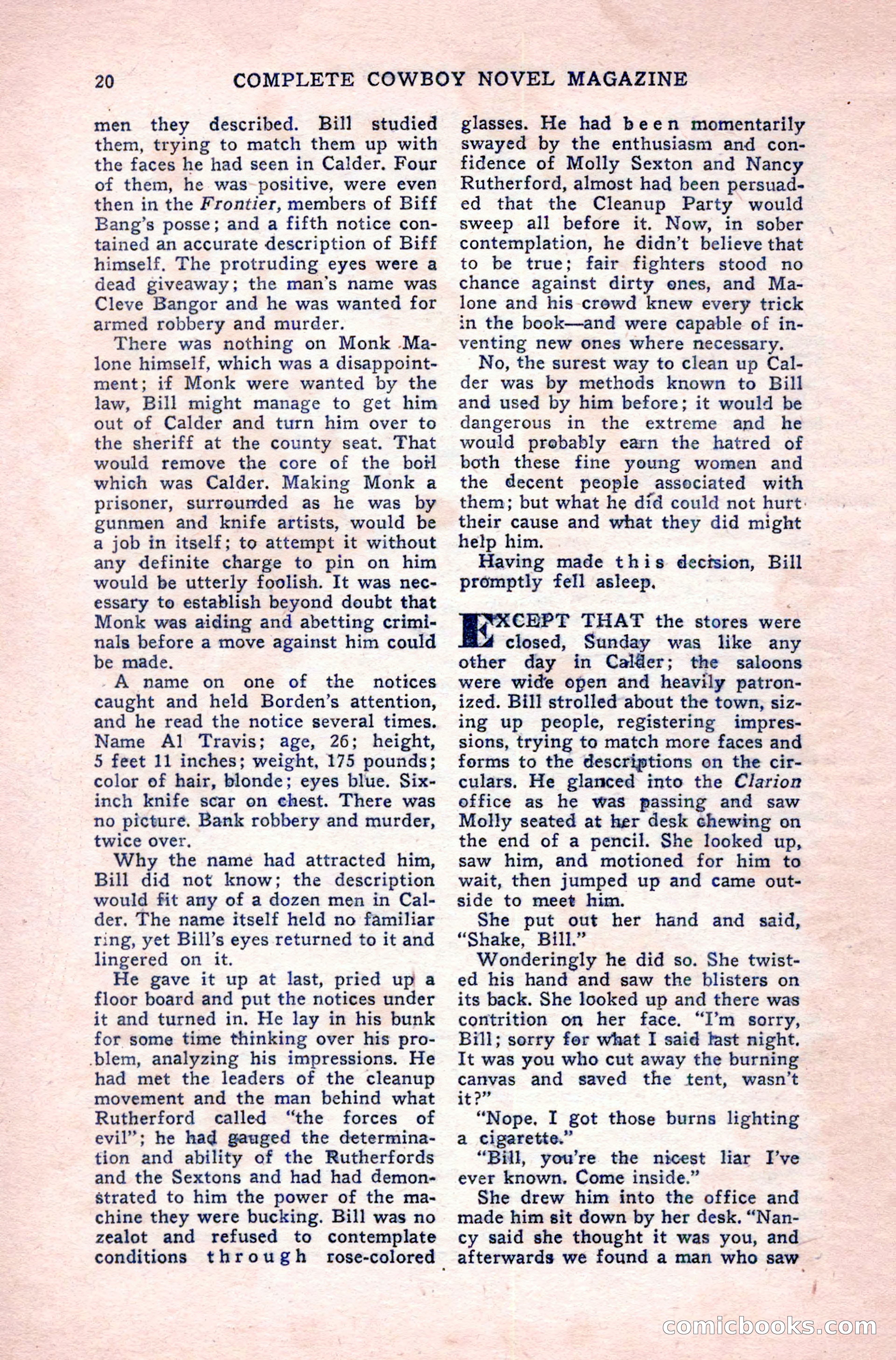 Complete Cowboy Novel Magazine — page 20 of 100