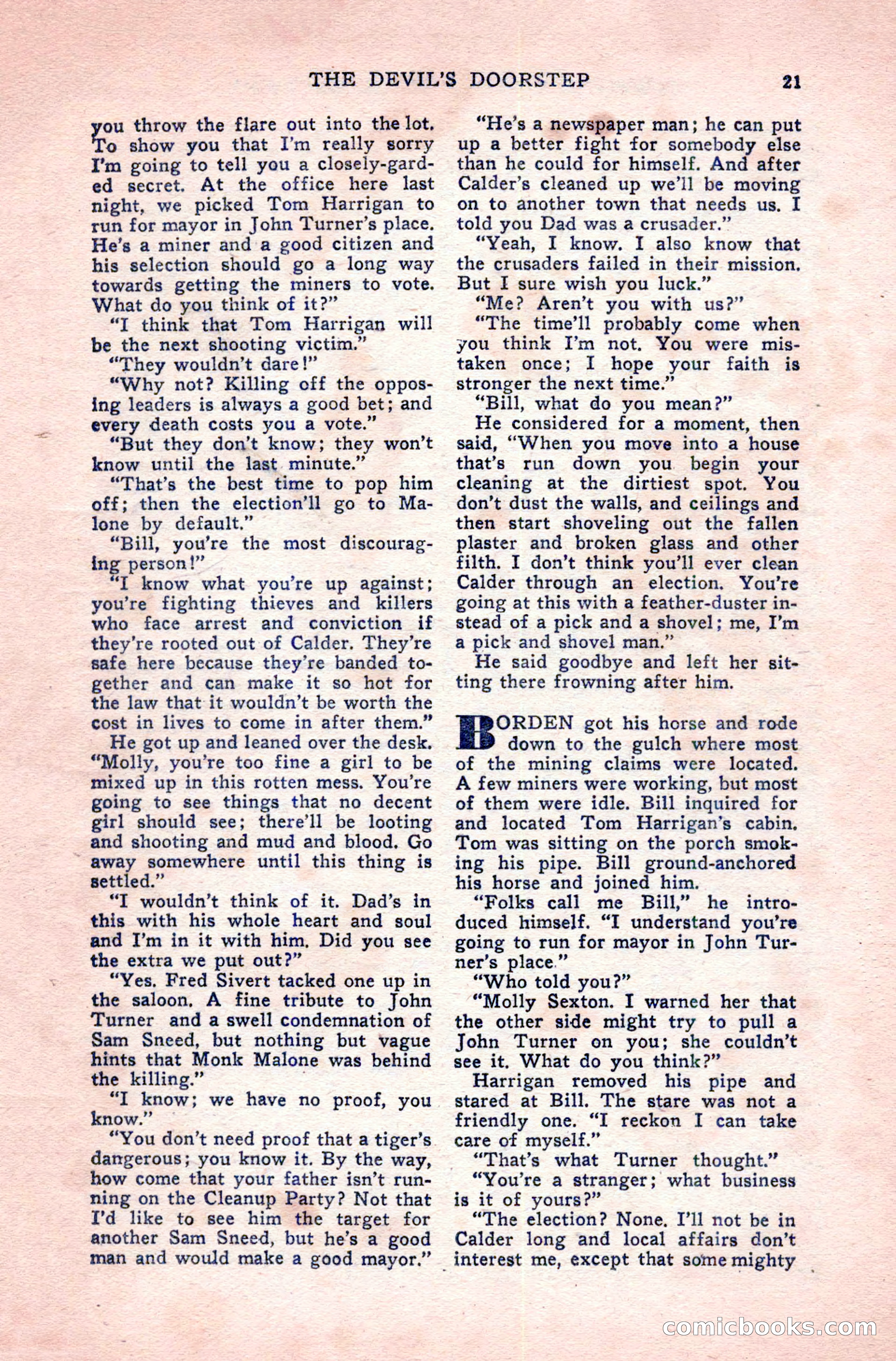 Complete Cowboy Novel Magazine — page 21 of 100
