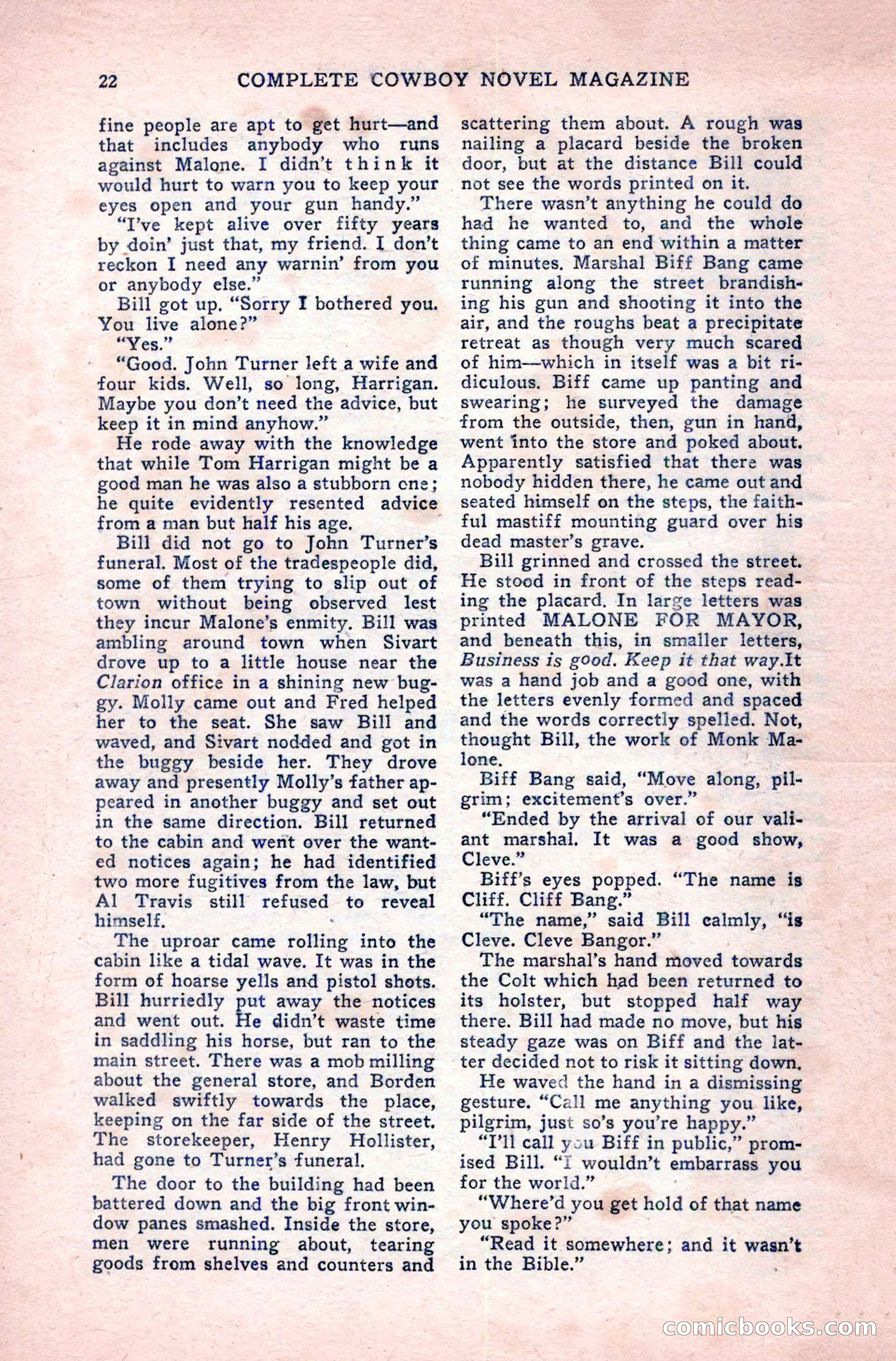 Complete Cowboy Novel Magazine — page 22 of 100
