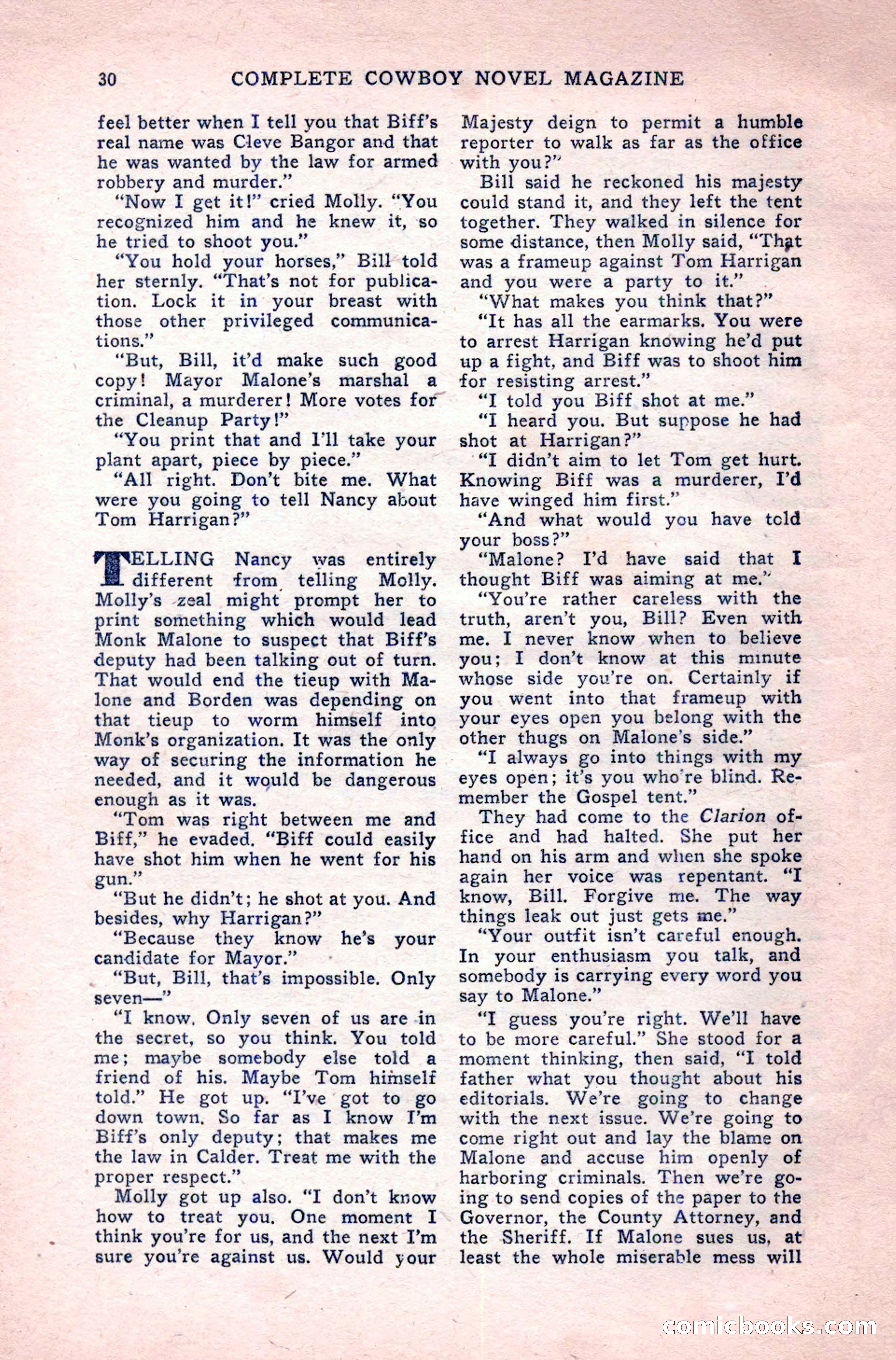 Complete Cowboy Novel Magazine — page 30 of 100