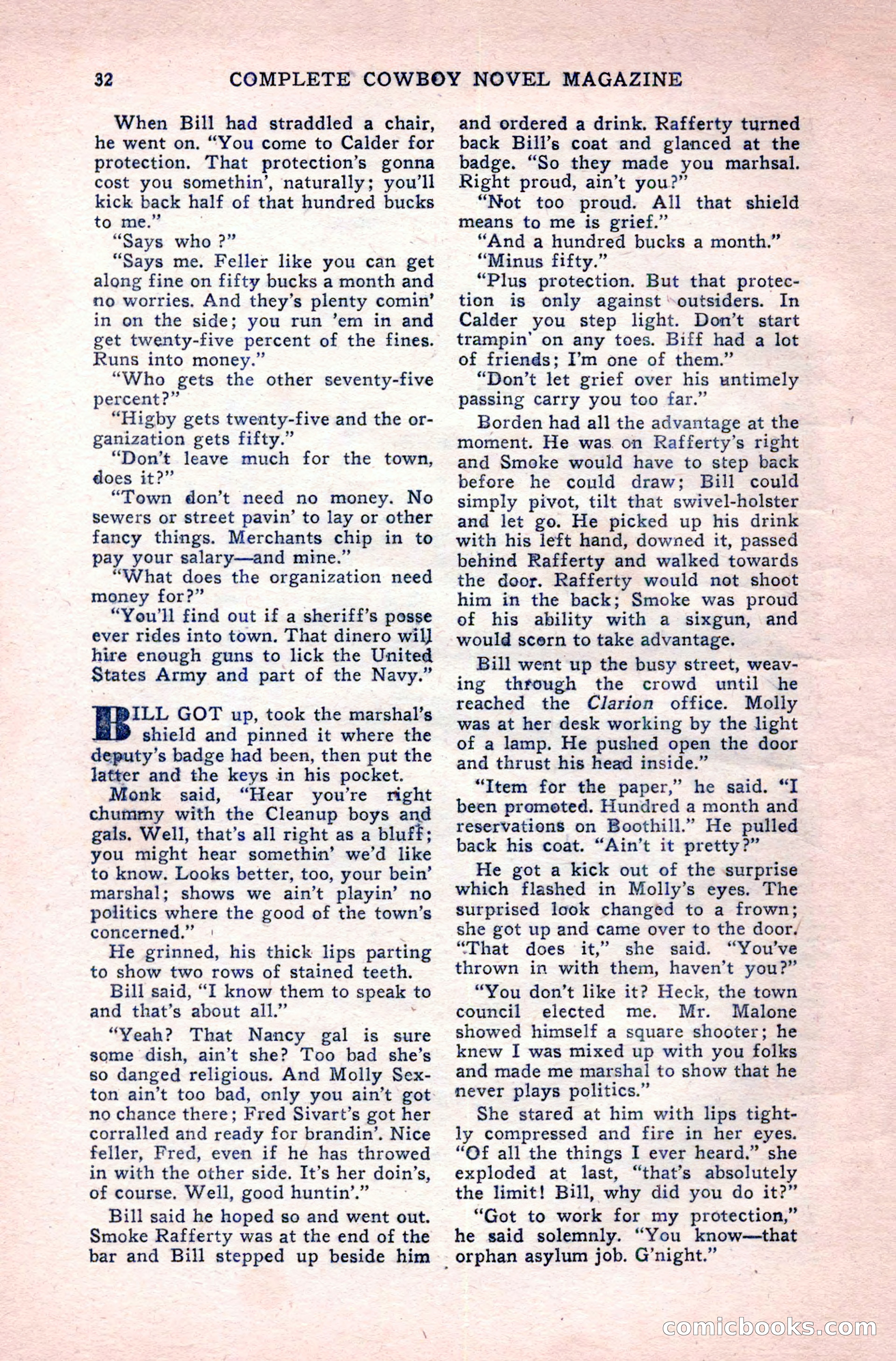 Complete Cowboy Novel Magazine — page 32 of 100
