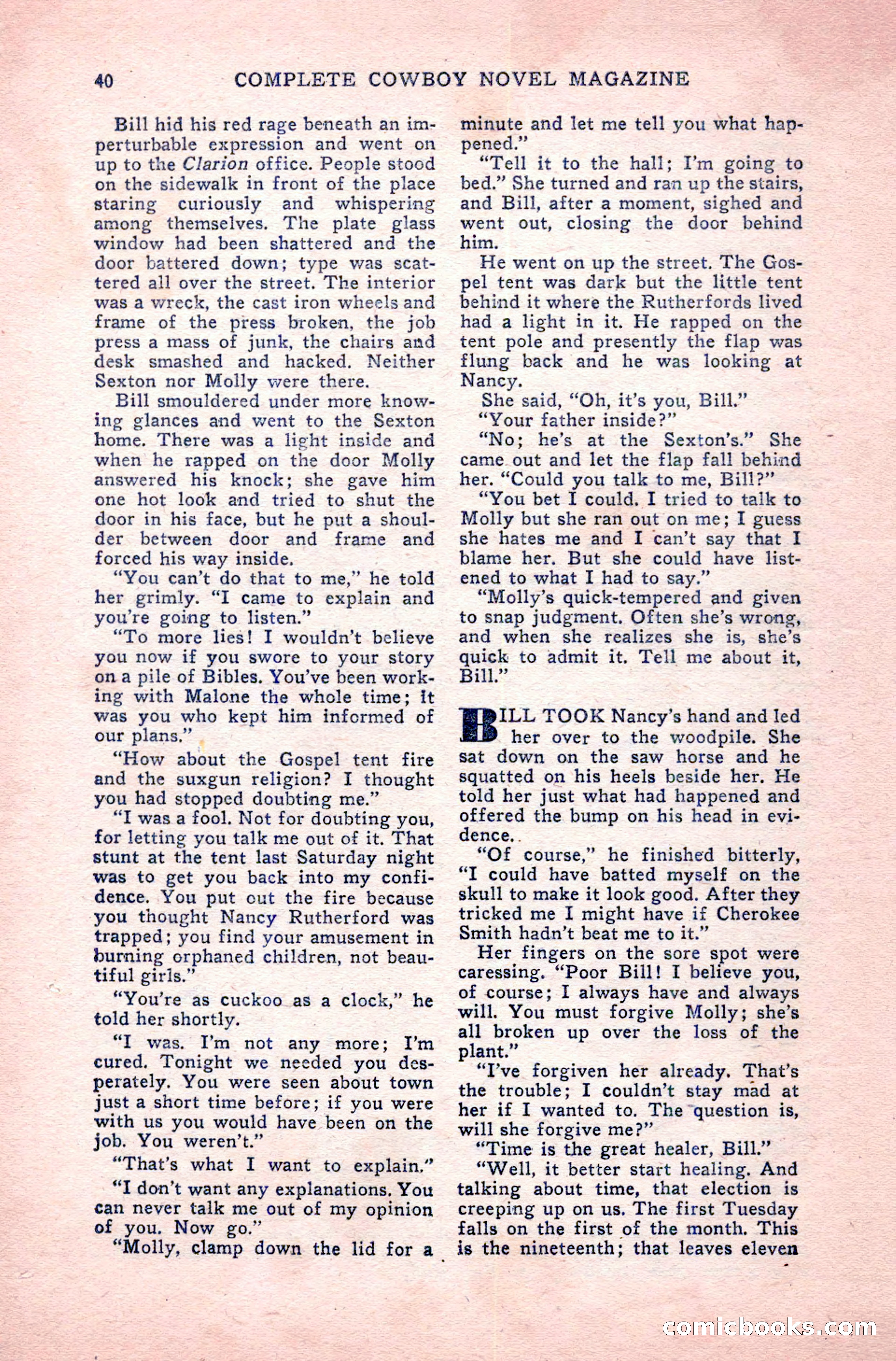 Complete Cowboy Novel Magazine — page 40 of 100