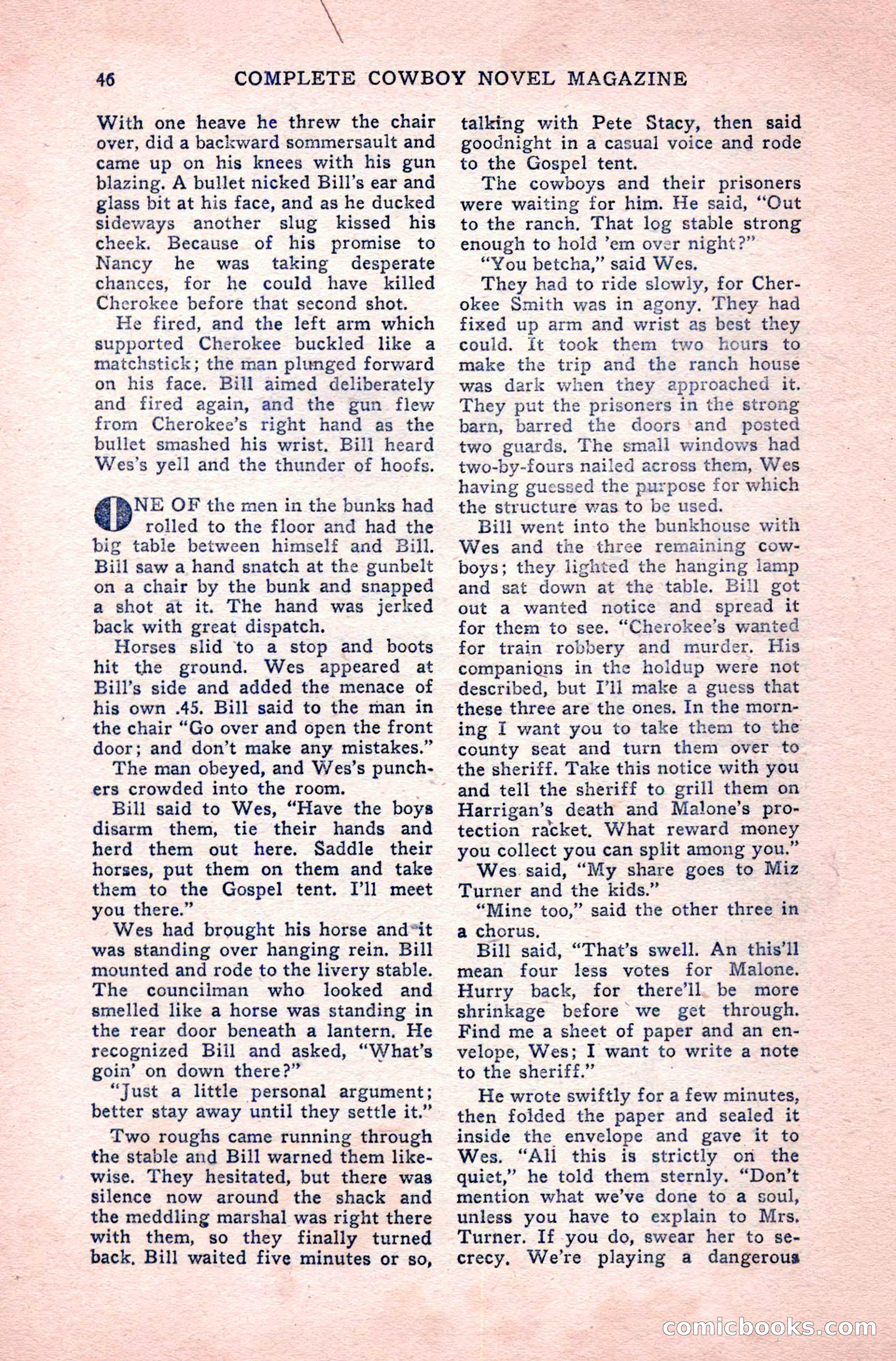 Complete Cowboy Novel Magazine — page 46 of 100