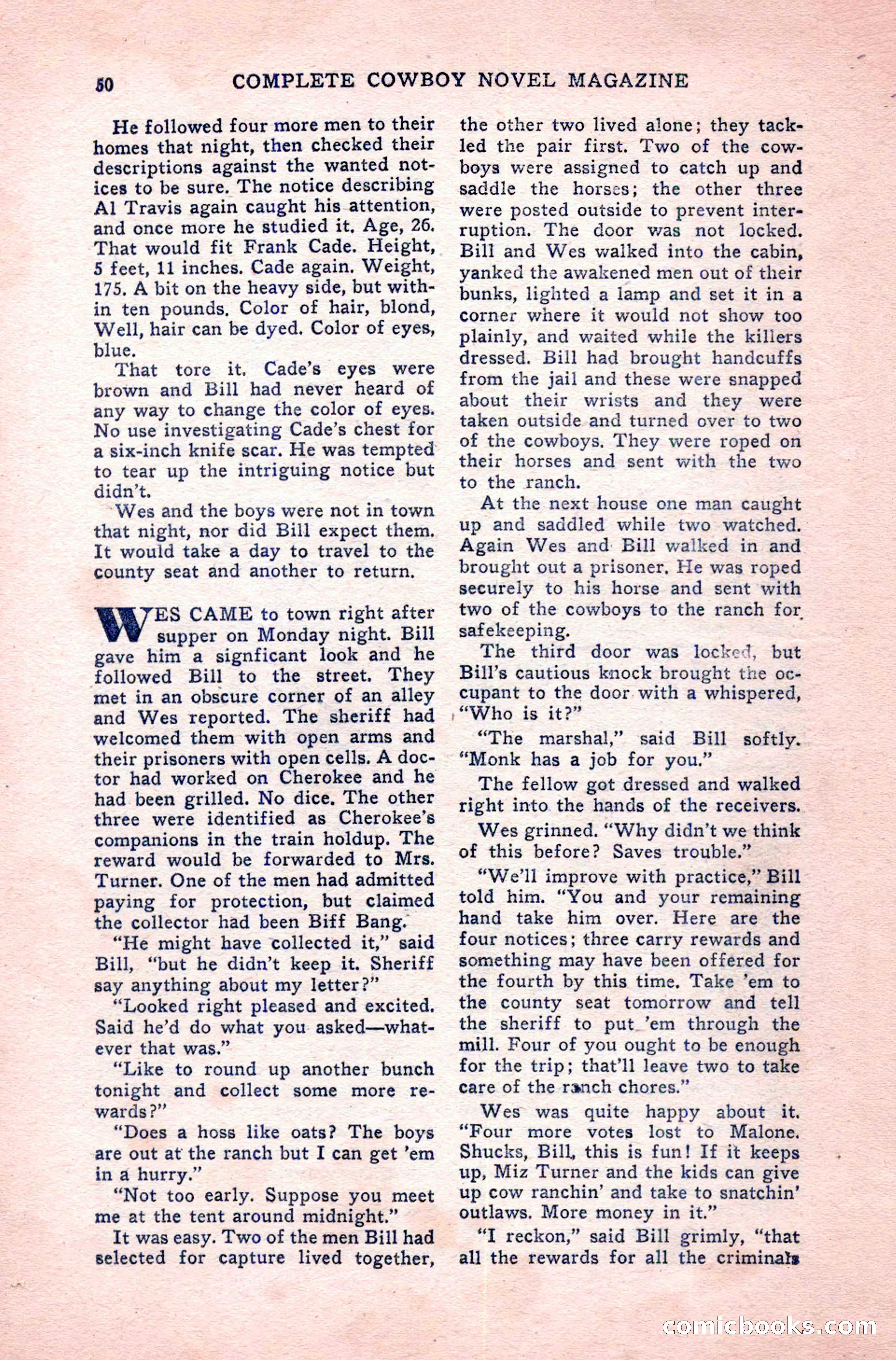 Complete Cowboy Novel Magazine — page 50 of 100