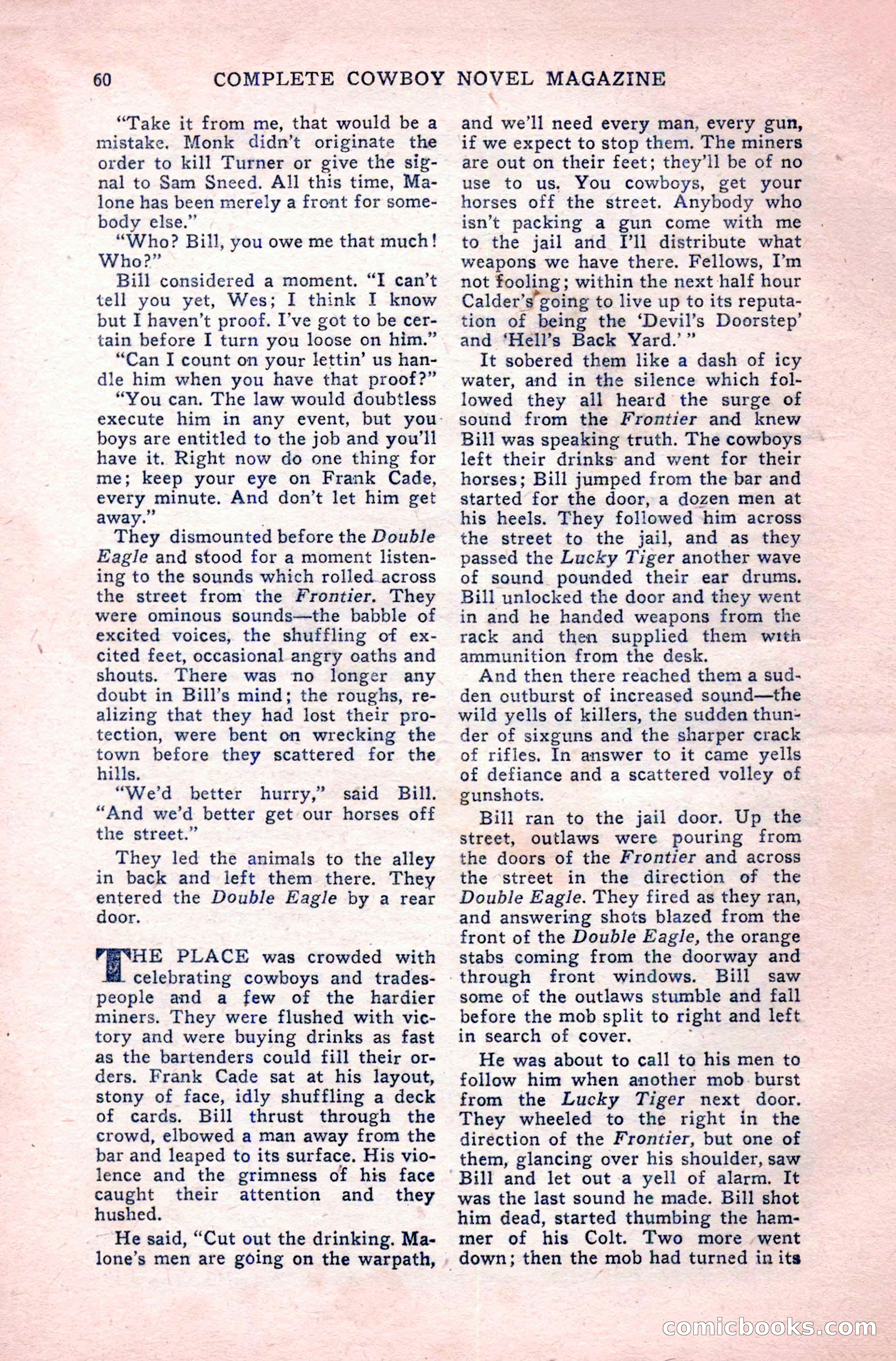 Complete Cowboy Novel Magazine — page 60 of 100