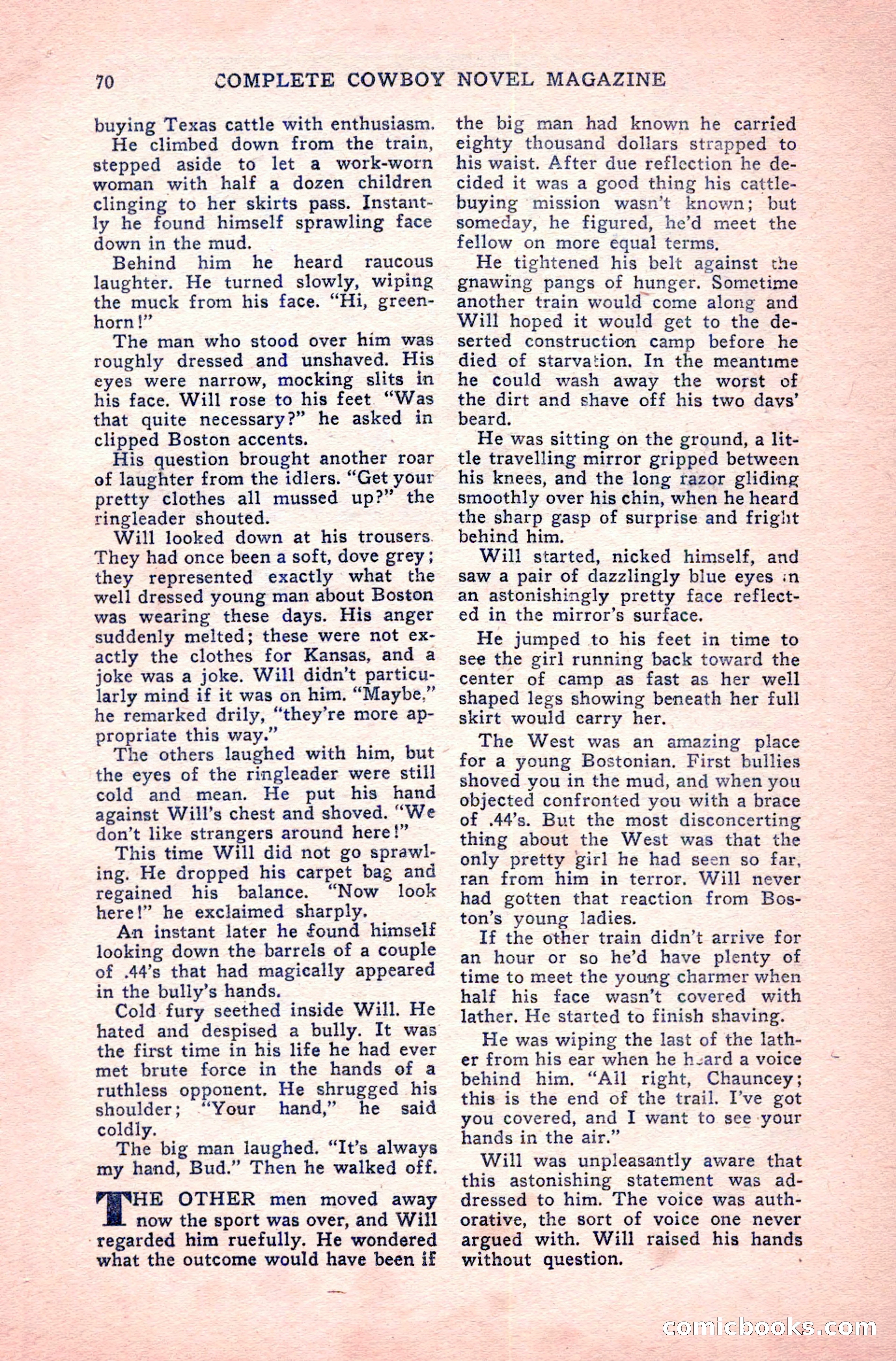 Complete Cowboy Novel Magazine — page 70 of 100