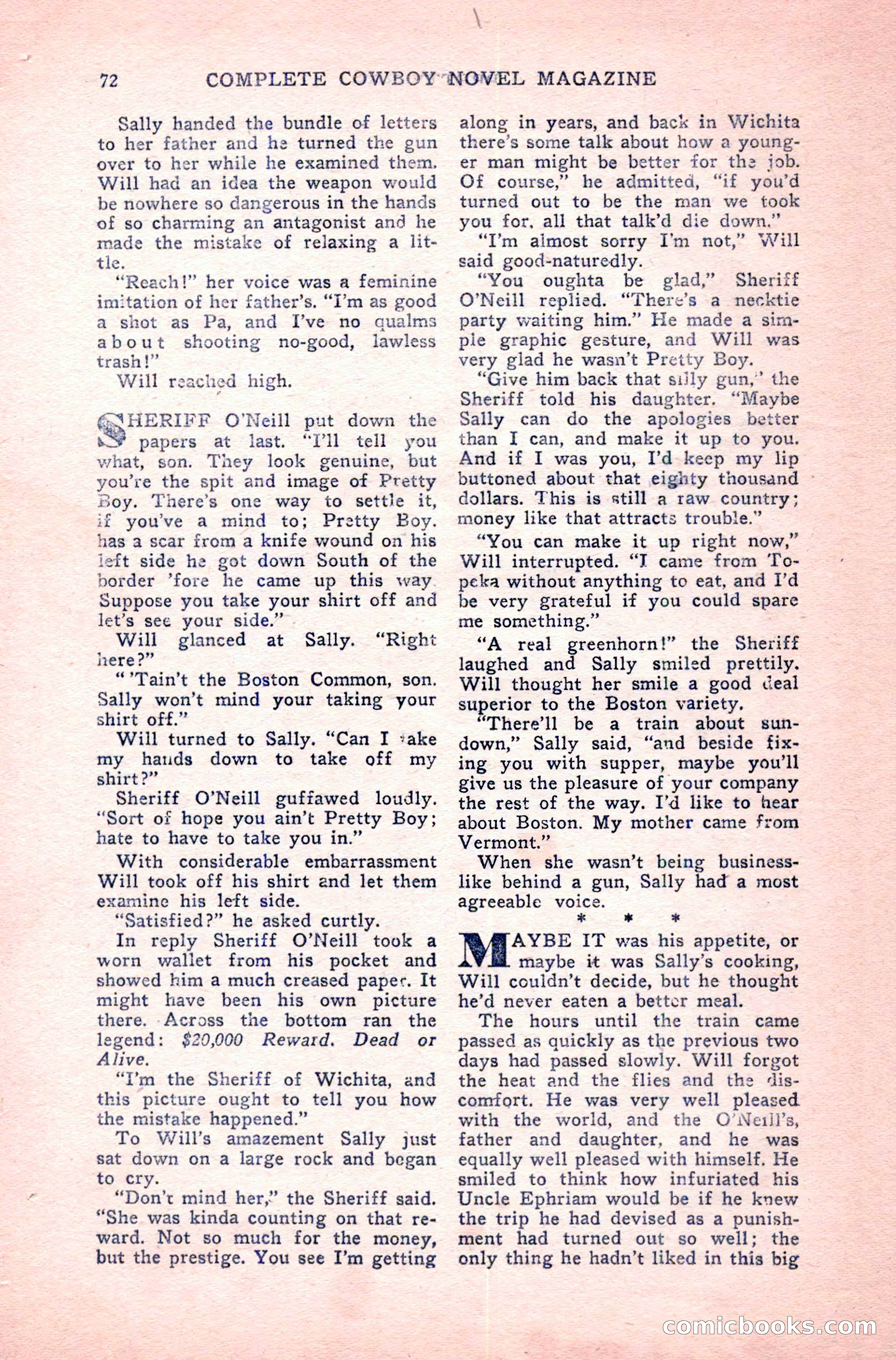 Complete Cowboy Novel Magazine — page 72 of 100