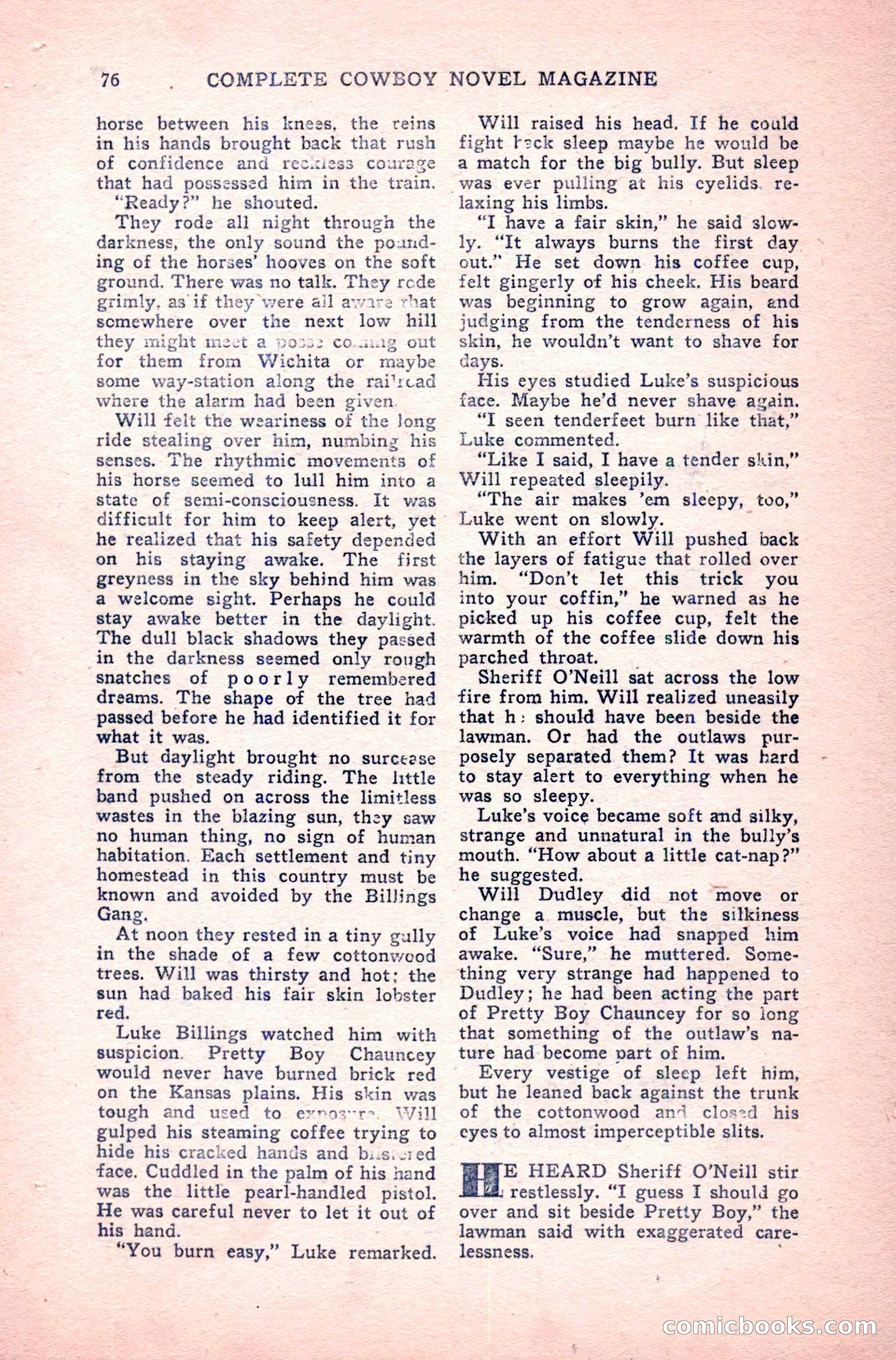 Complete Cowboy Novel Magazine — page 76 of 100