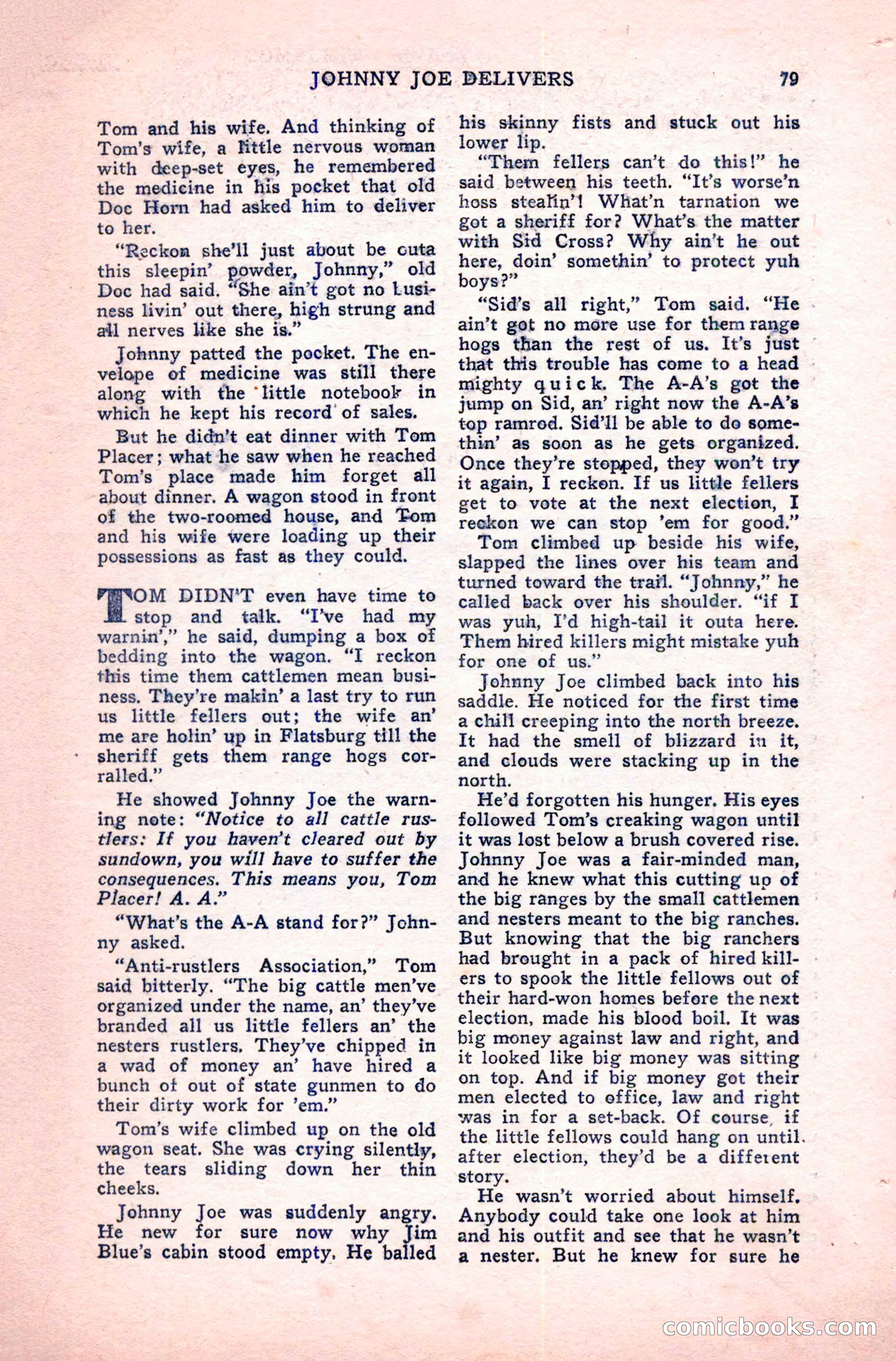 Complete Cowboy Novel Magazine — page 79 of 100
