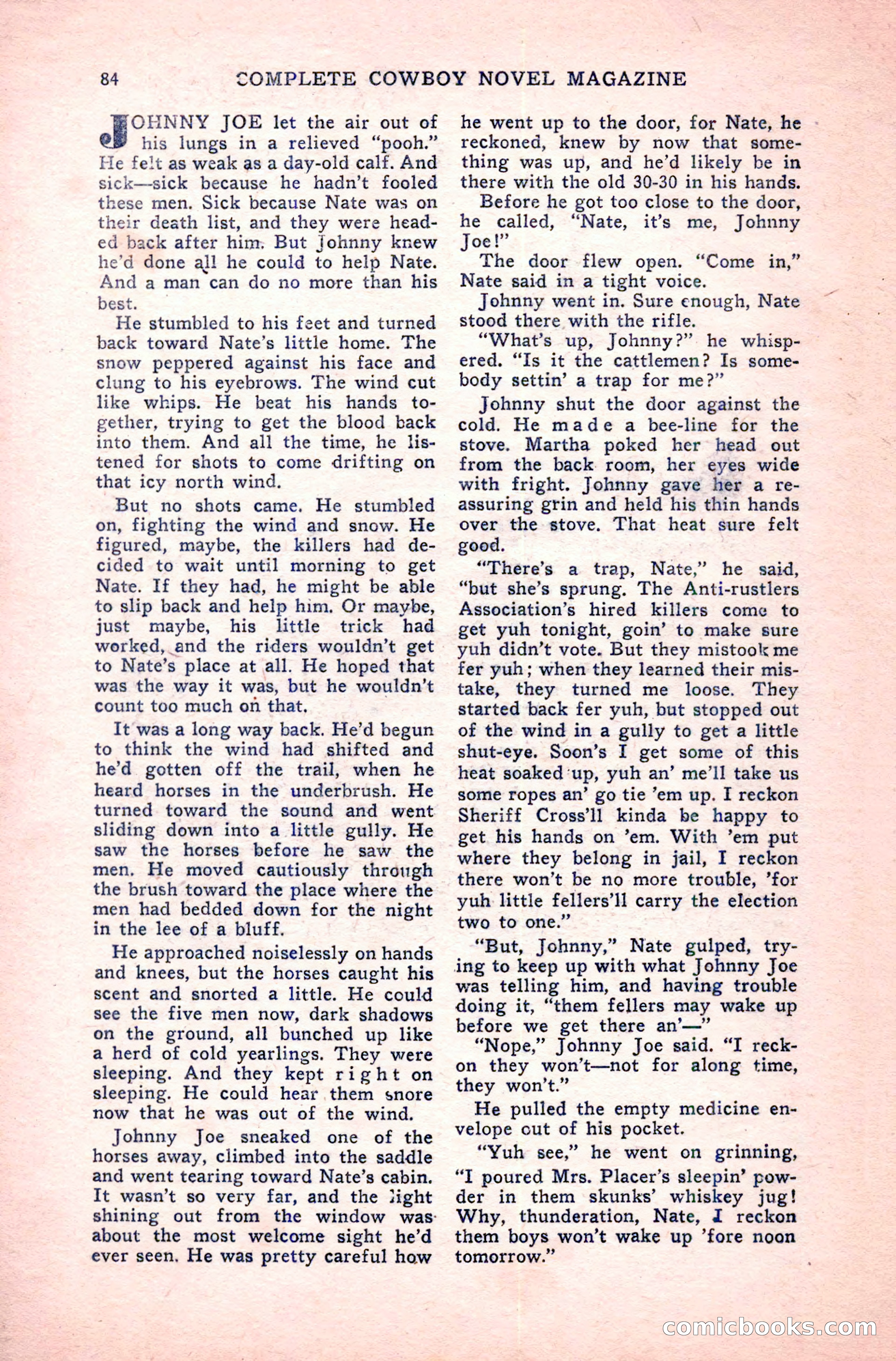 Complete Cowboy Novel Magazine — page 84 of 100
