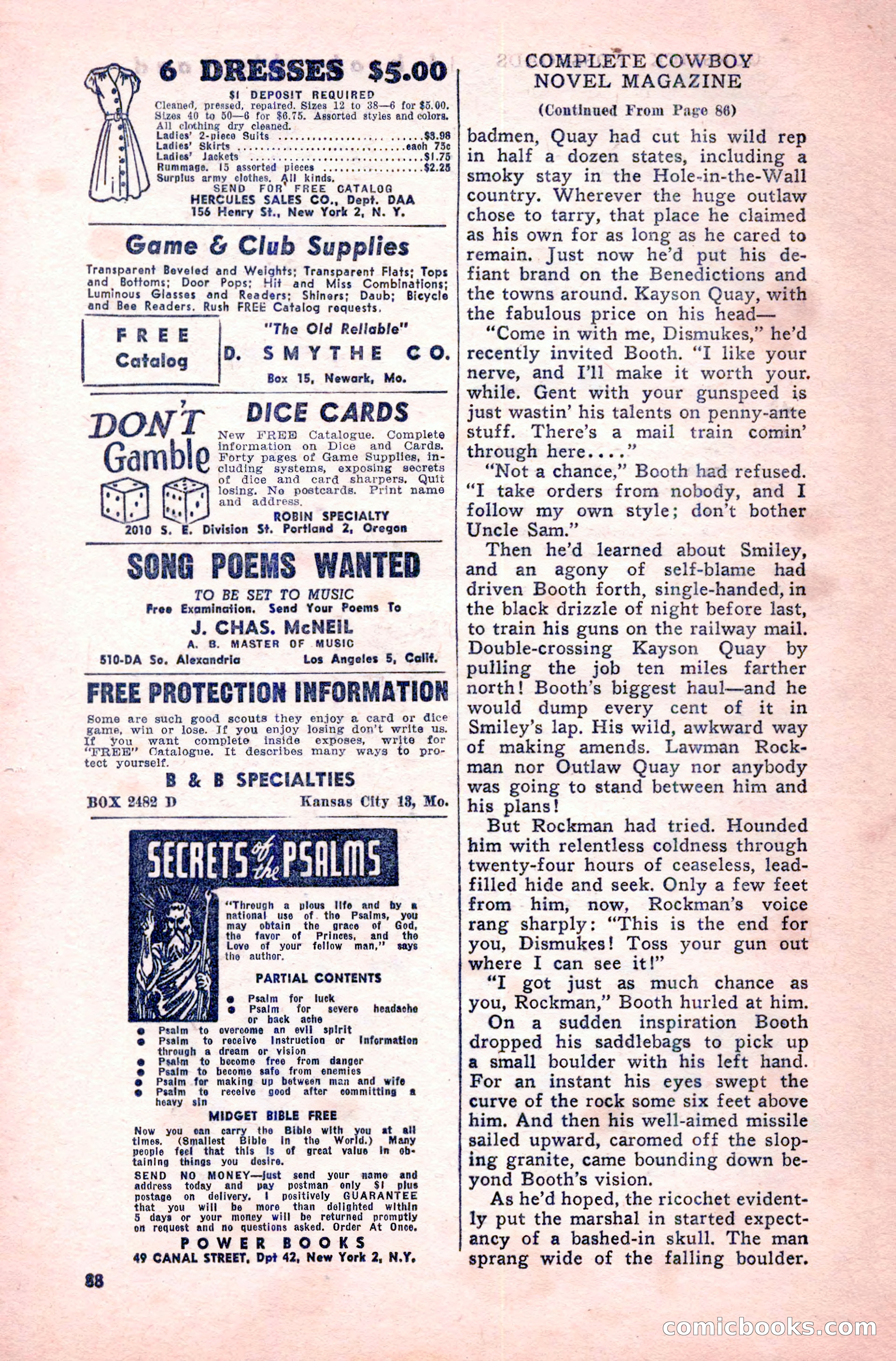 Complete Cowboy Novel Magazine — page 88 of 100