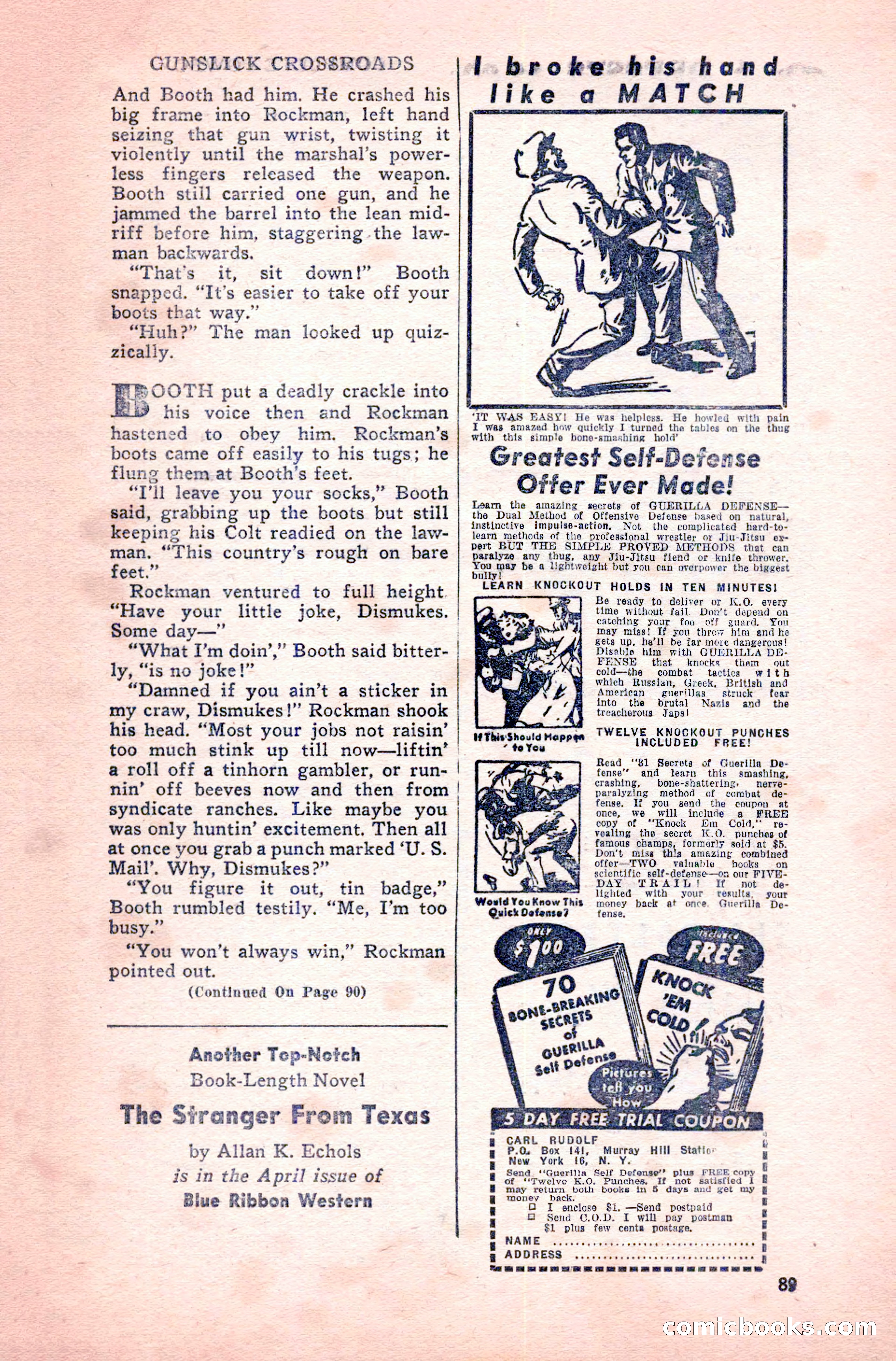 Complete Cowboy Novel Magazine — page 89 of 100