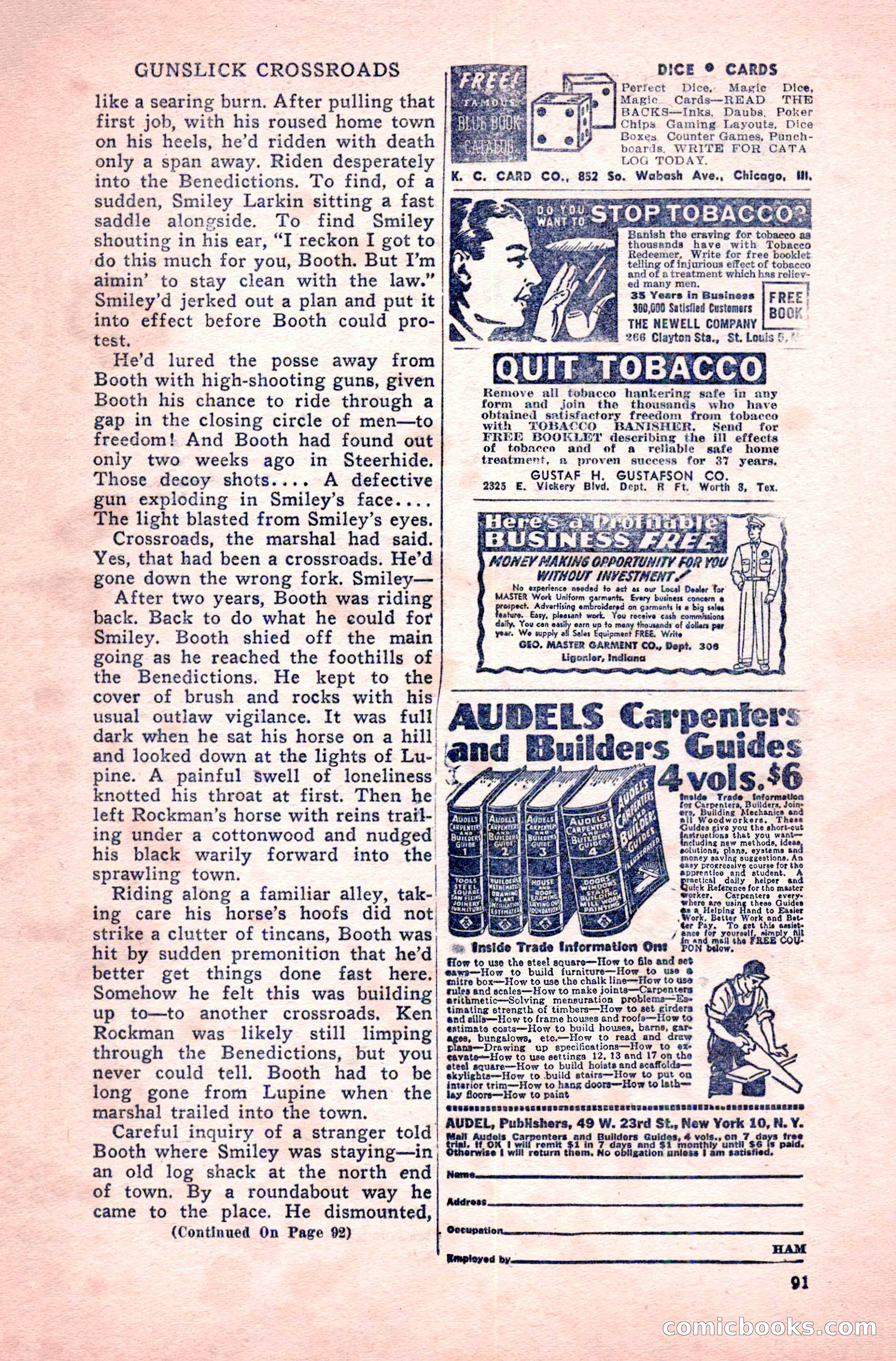 Complete Cowboy Novel Magazine — page 91 of 100