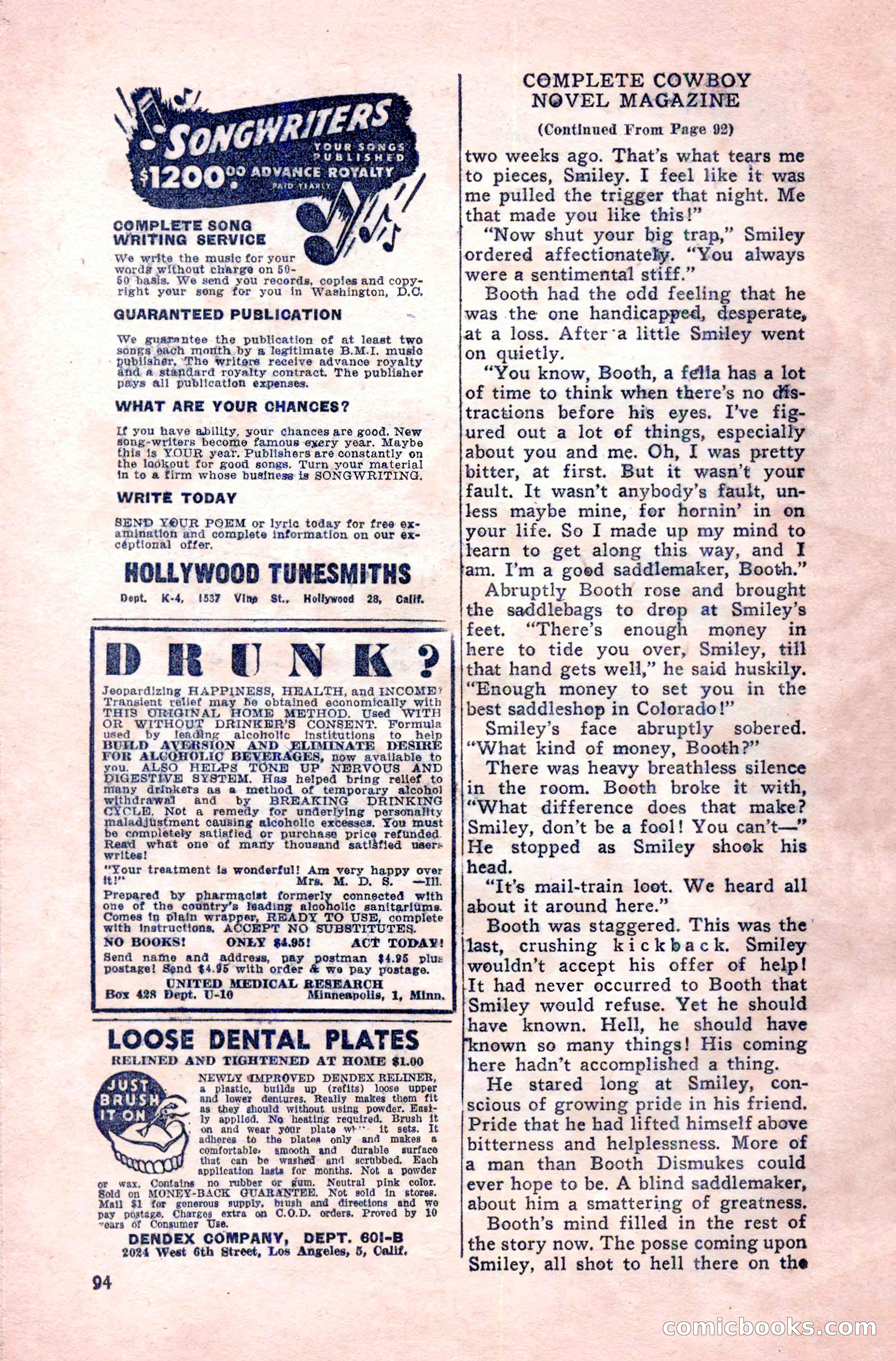 Complete Cowboy Novel Magazine — page 94 of 100