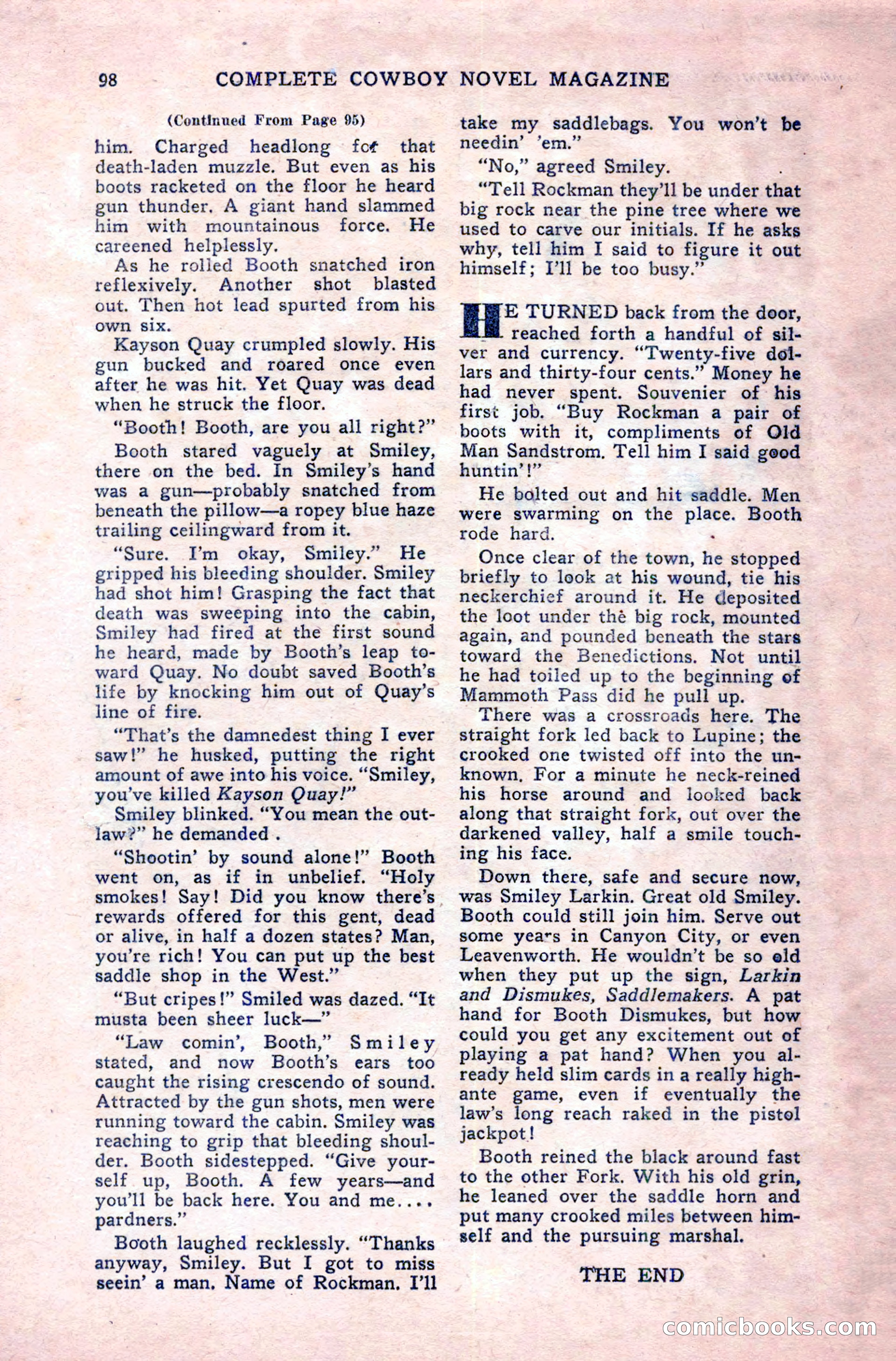 Complete Cowboy Novel Magazine — page 98 of 100