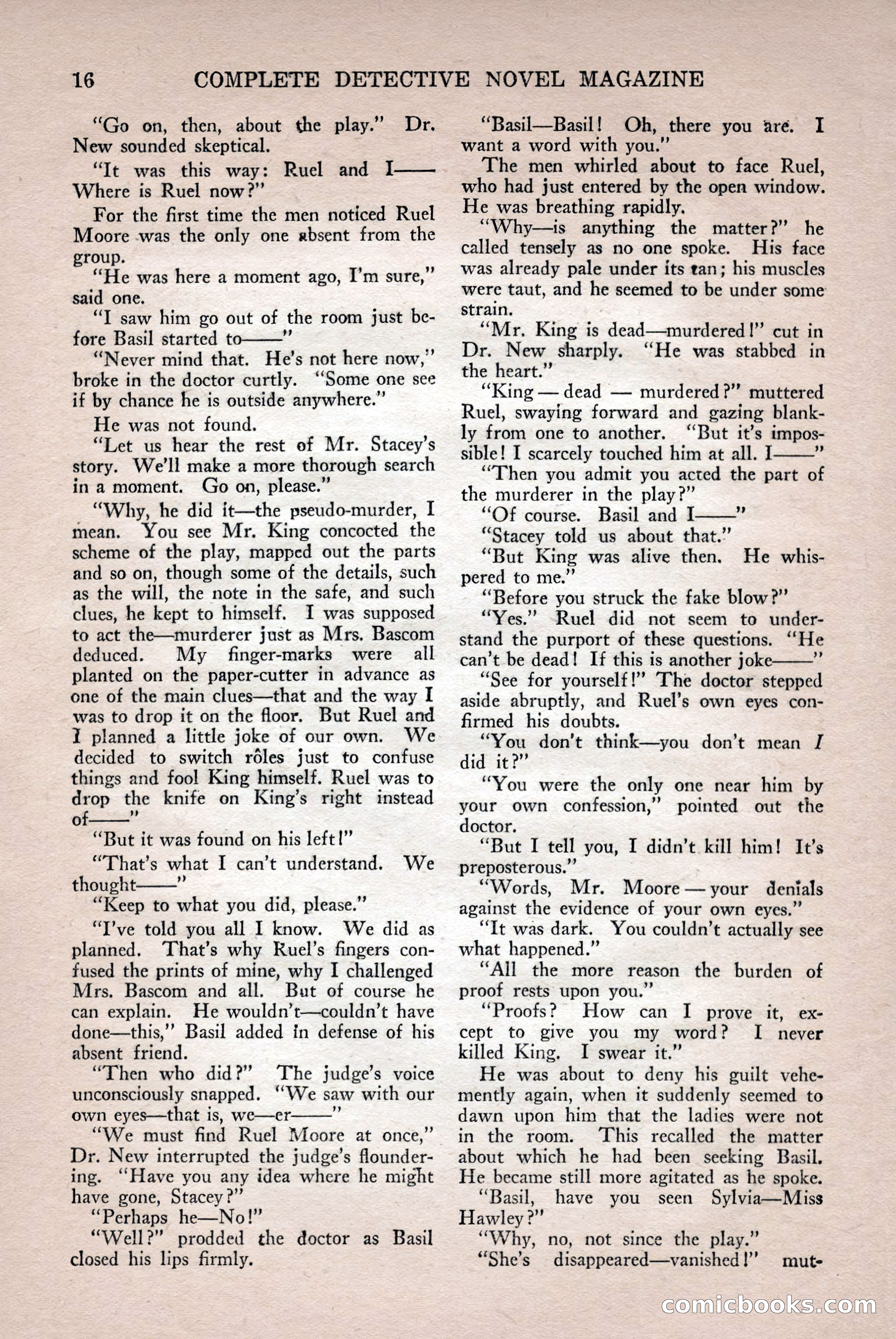Complete Detective Novel Magazine — page 18 of 132