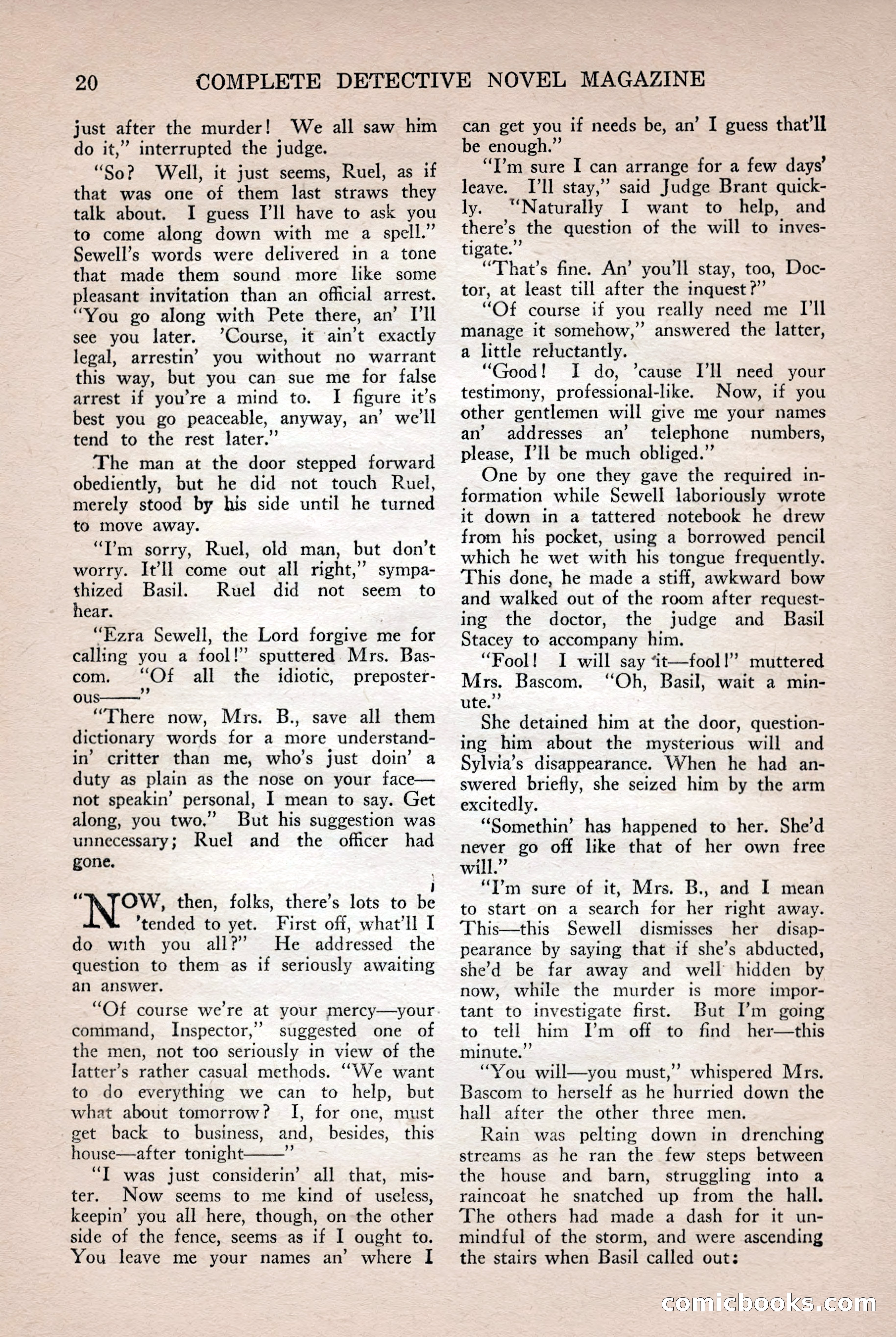 Complete Detective Novel Magazine — page 22 of 132