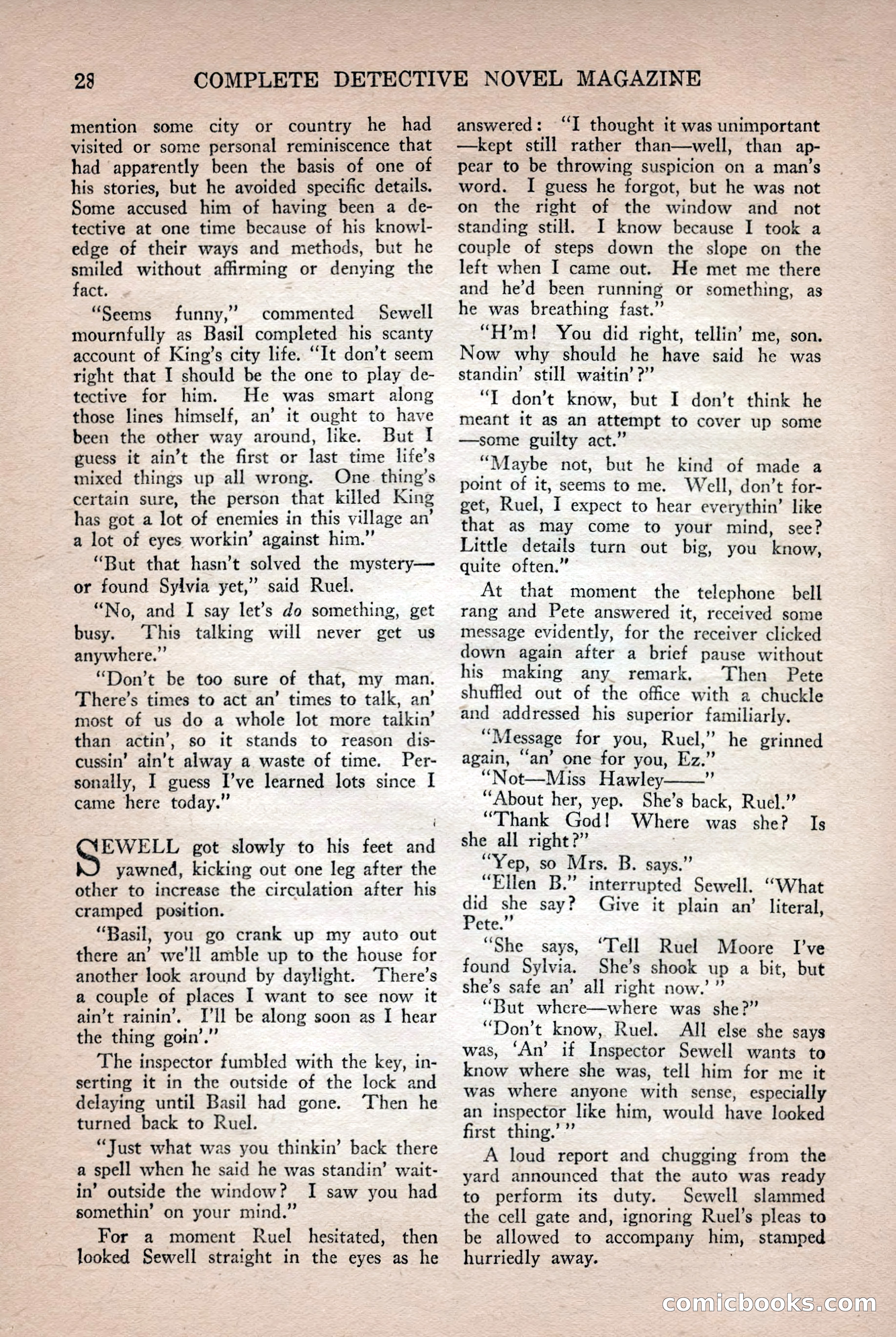 Complete Detective Novel Magazine — page 30 of 132