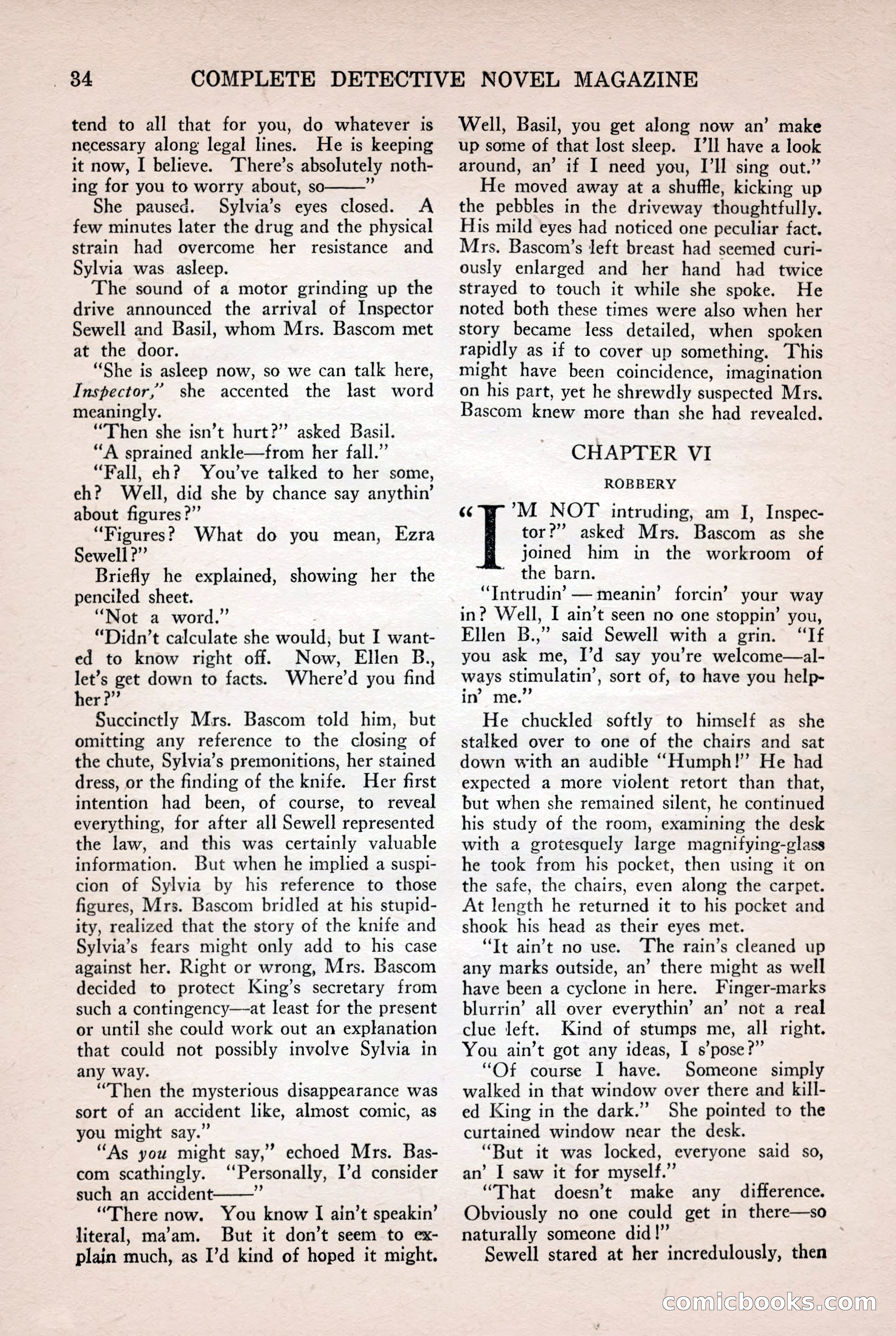 Complete Detective Novel Magazine — page 36 of 132