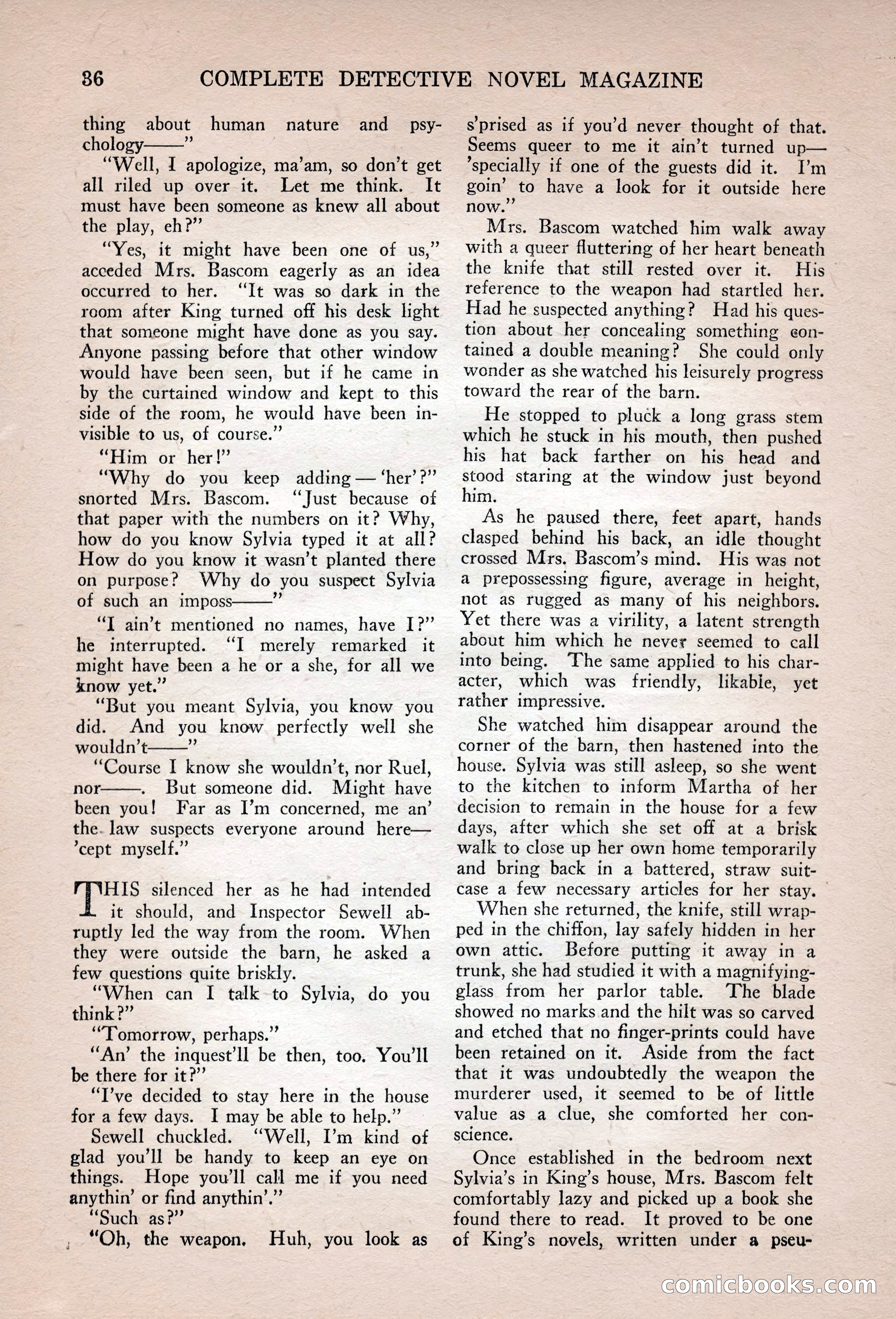 Complete Detective Novel Magazine — page 38 of 132
