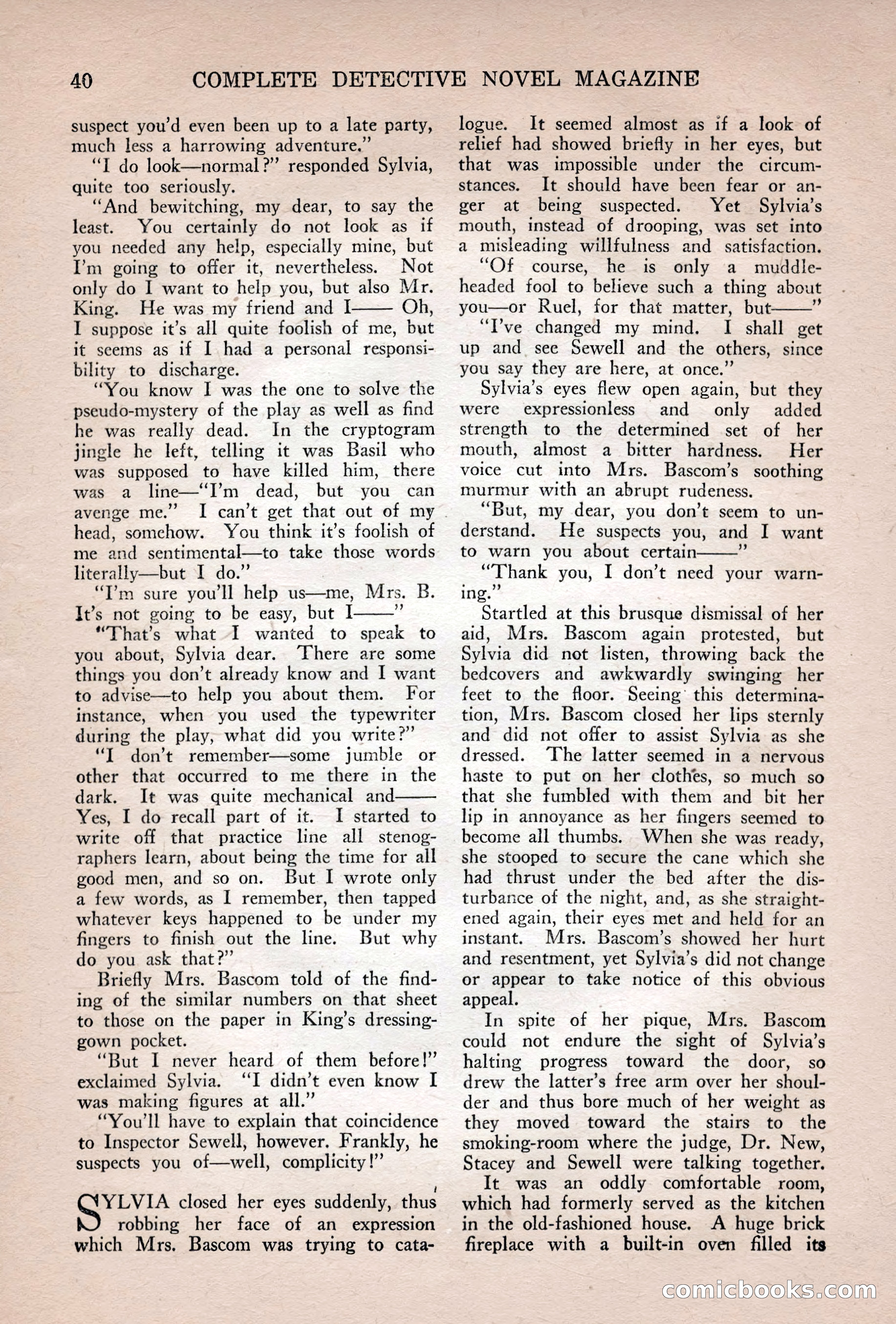 Complete Detective Novel Magazine — page 42 of 132