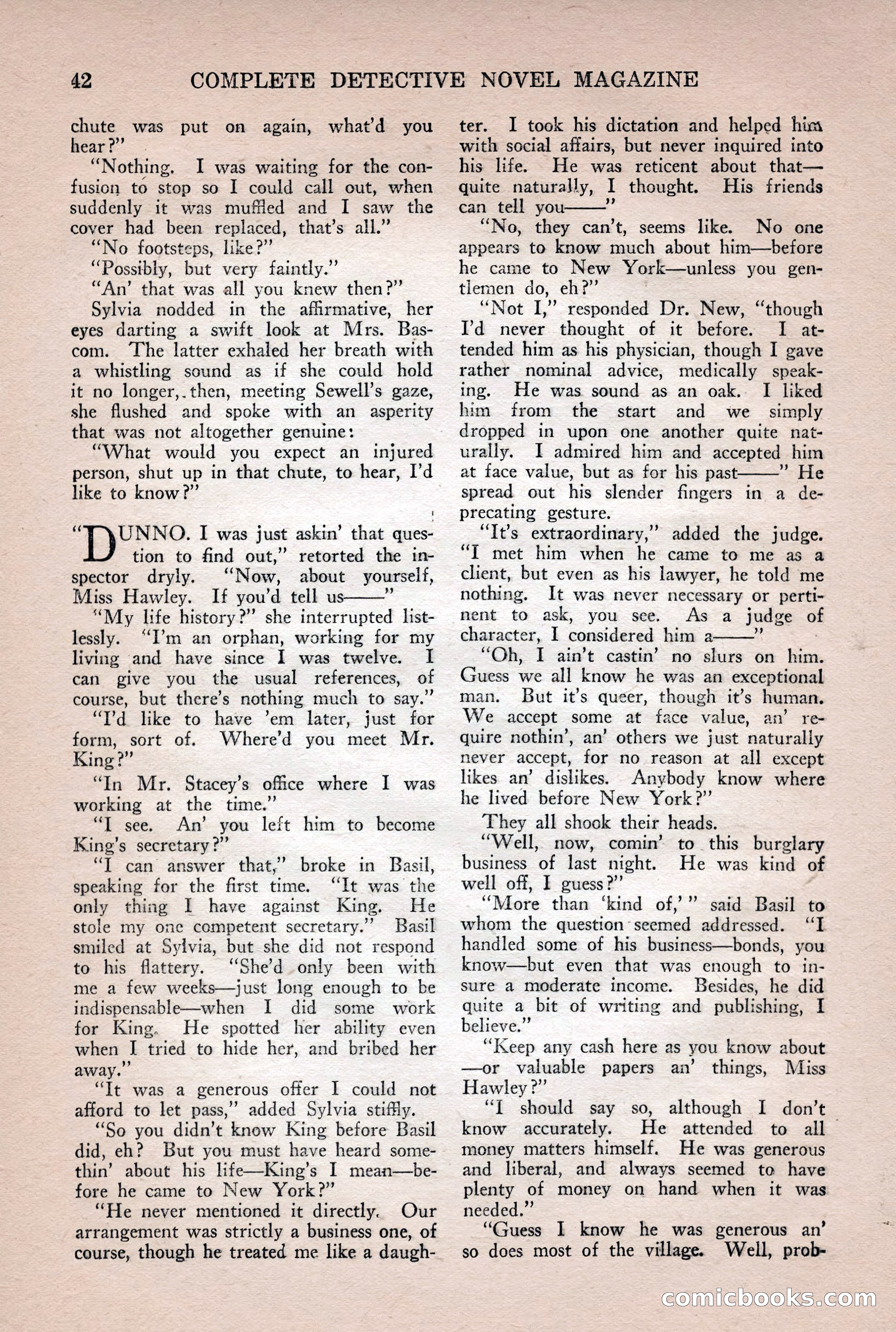 Complete Detective Novel Magazine — page 44 of 132