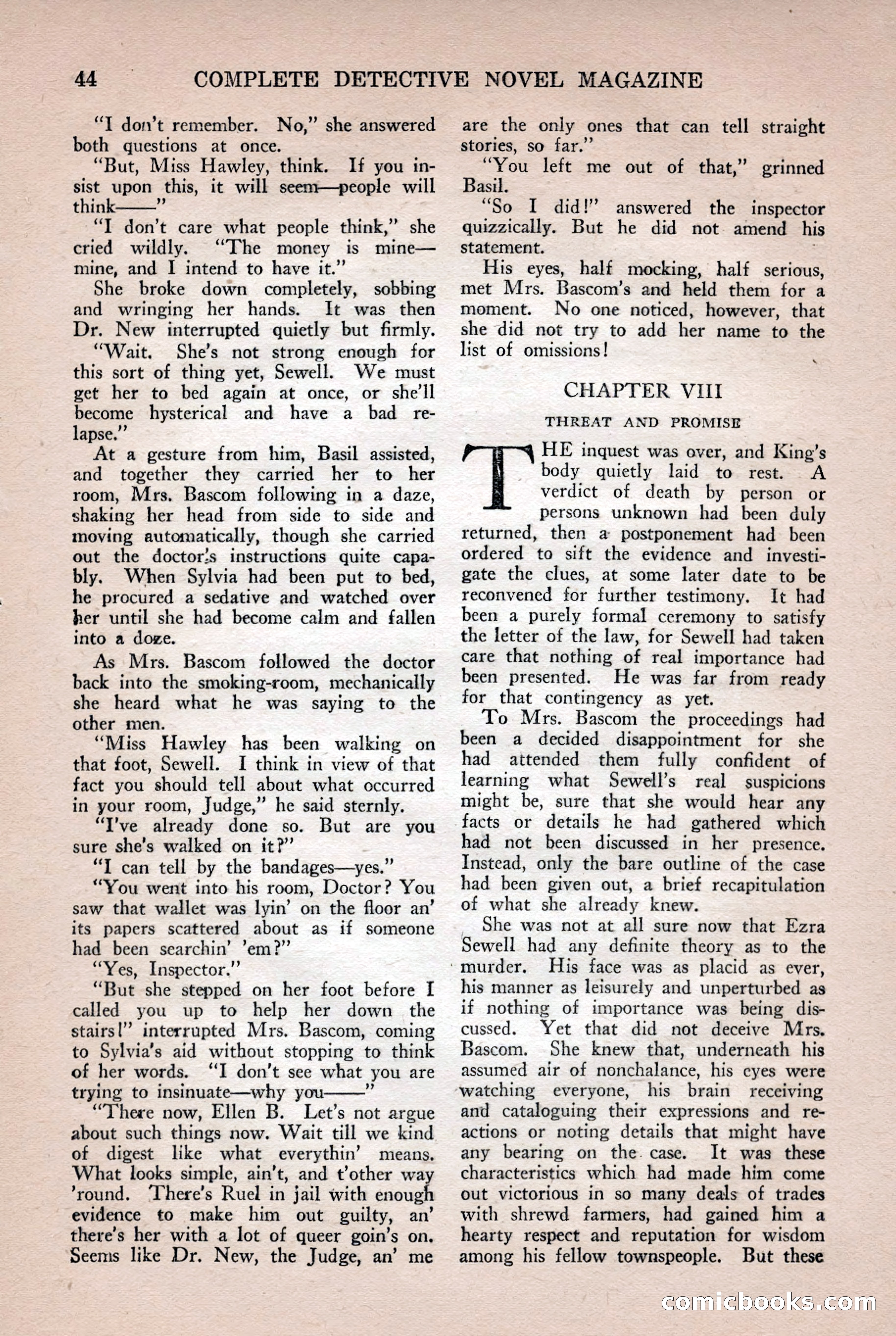 Complete Detective Novel Magazine — page 46 of 132