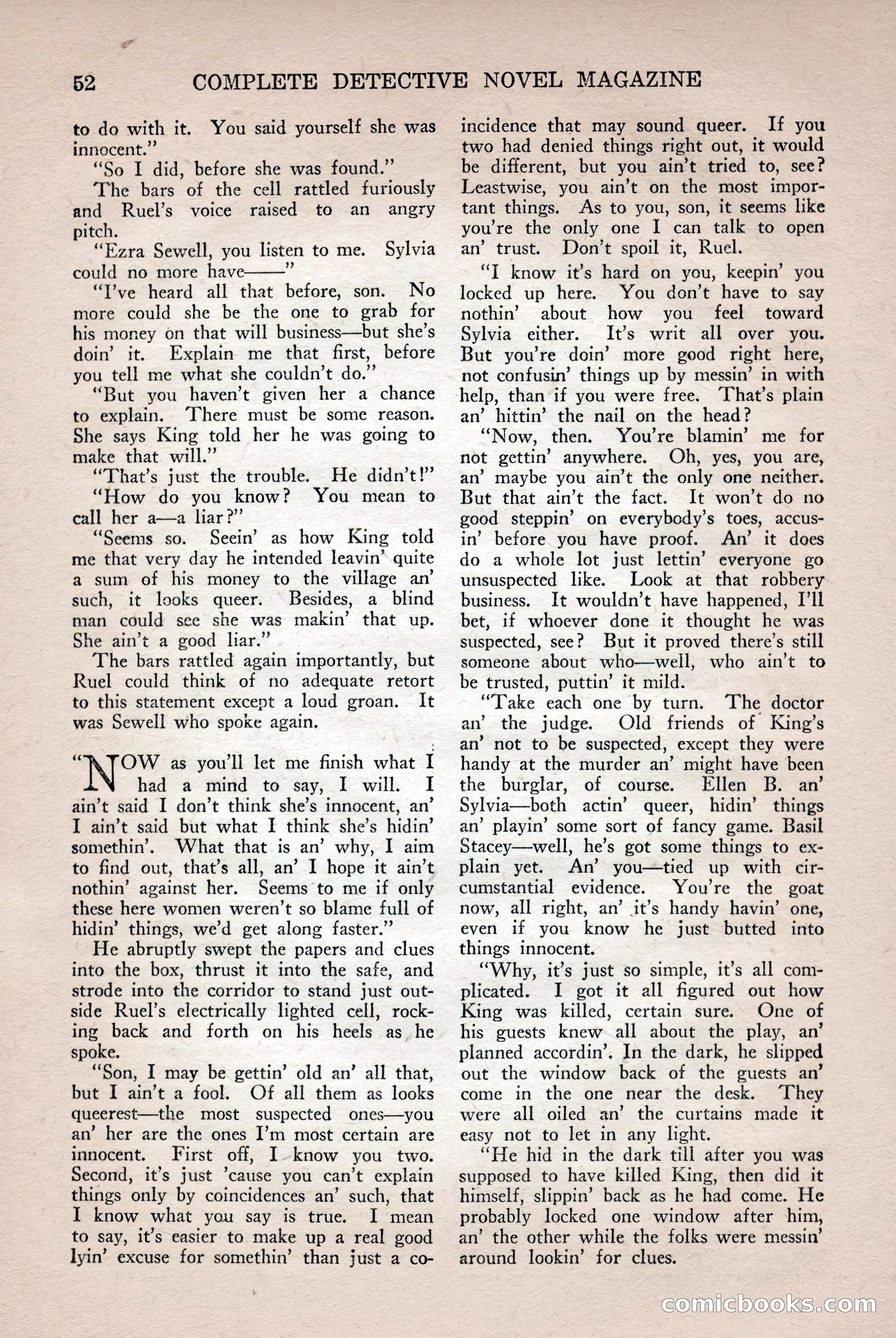 Complete Detective Novel Magazine — page 54 of 132