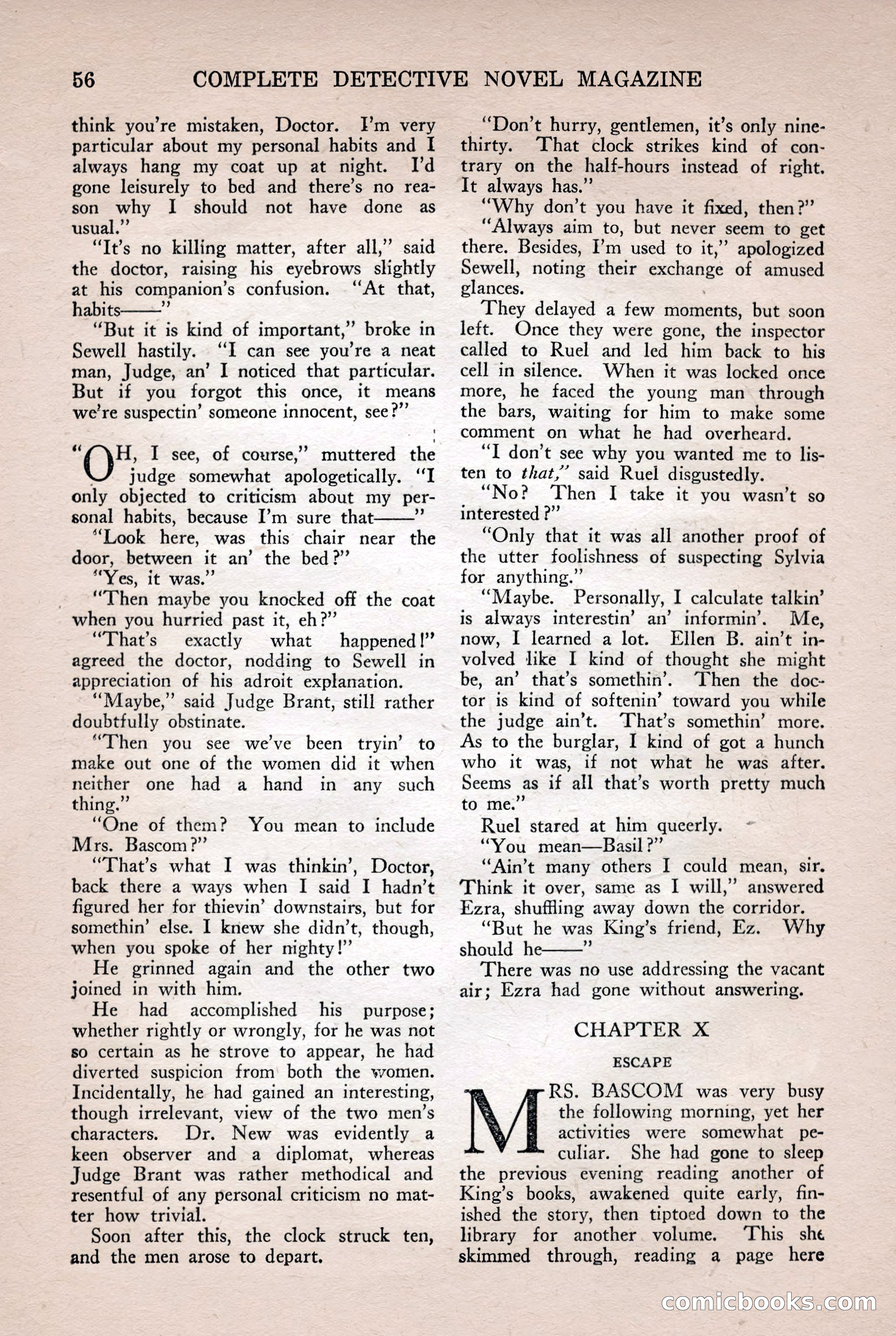 Complete Detective Novel Magazine — page 58 of 132