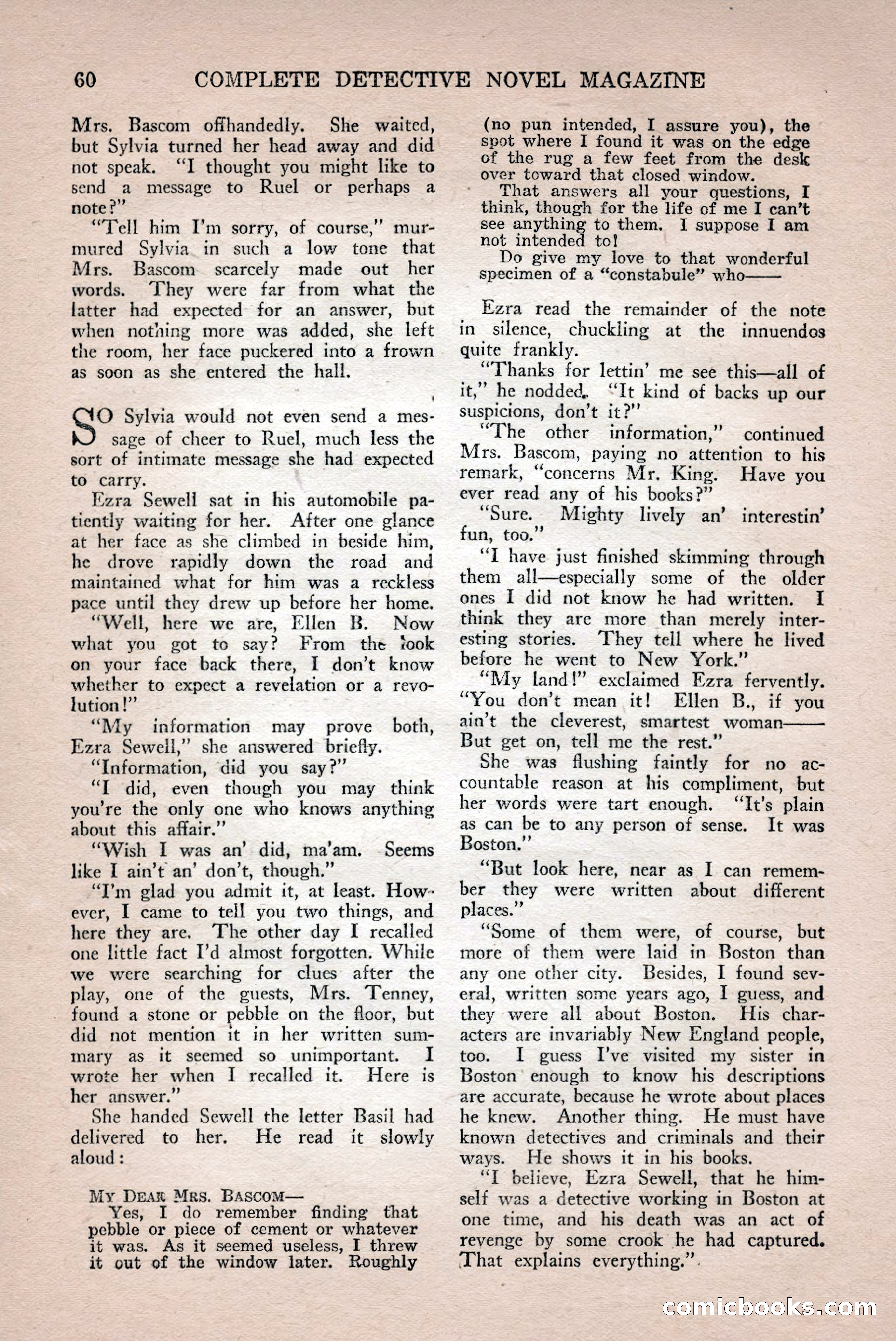 Complete Detective Novel Magazine — page 62 of 132