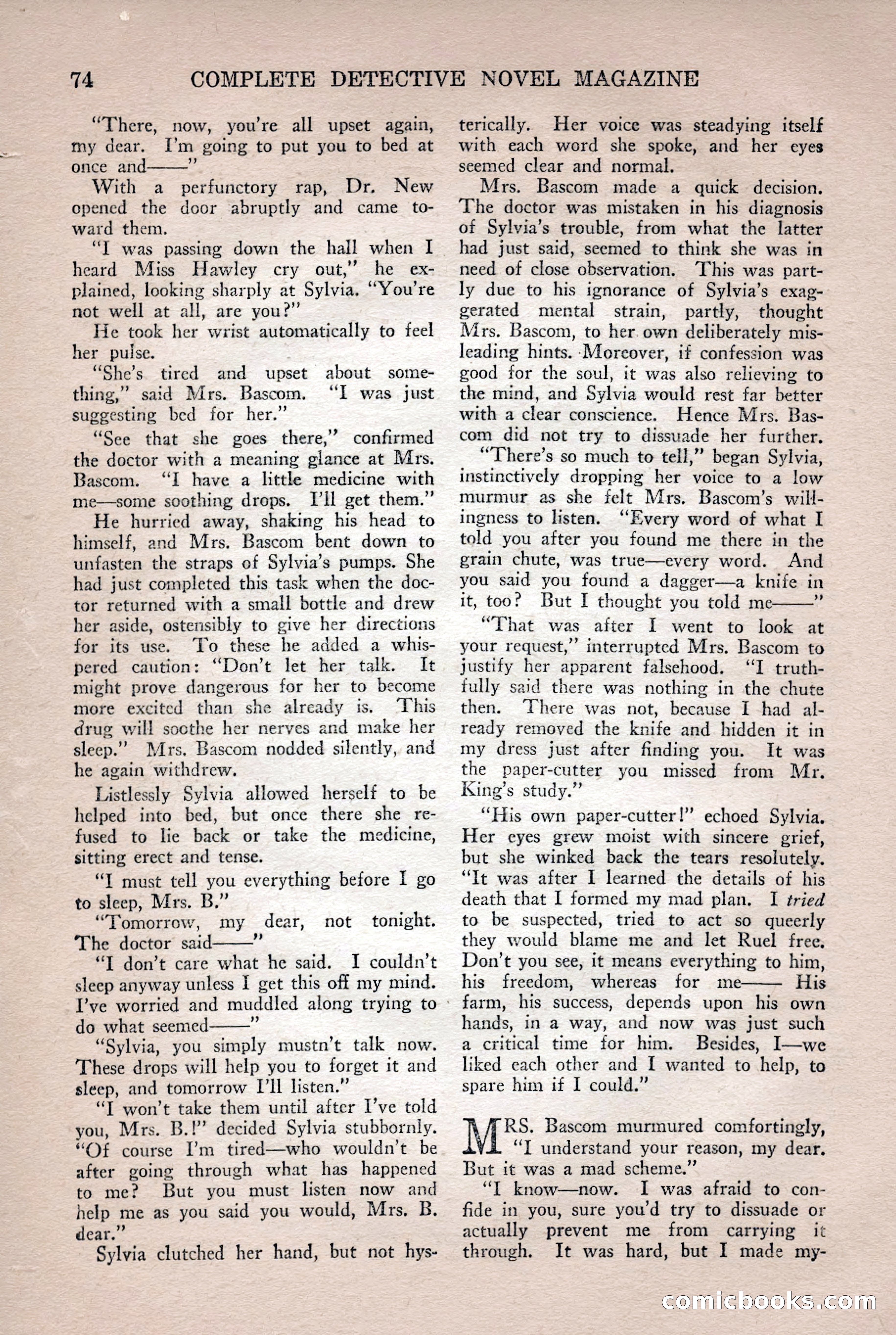 Complete Detective Novel Magazine — page 76 of 132
