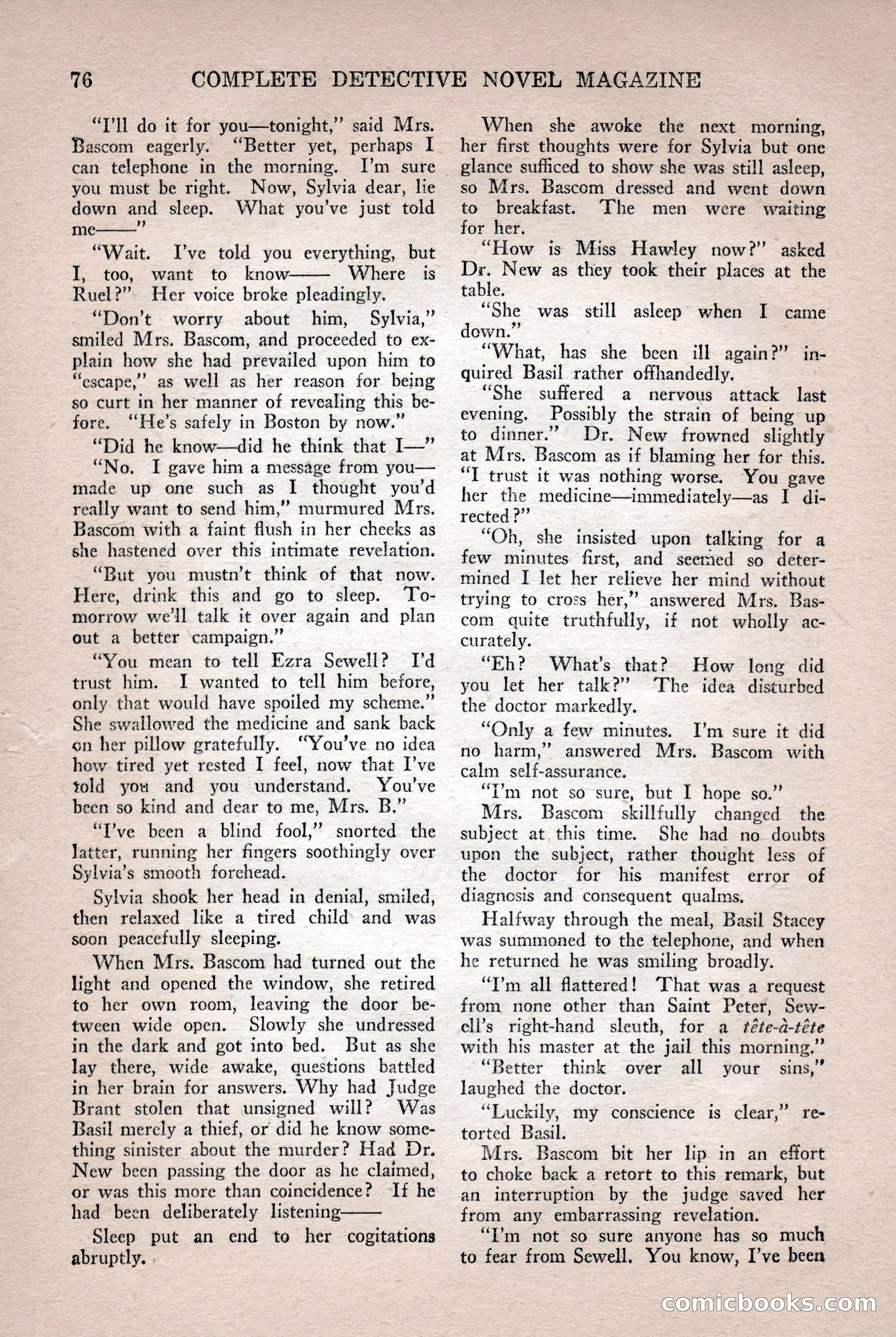 Complete Detective Novel Magazine — page 78 of 132