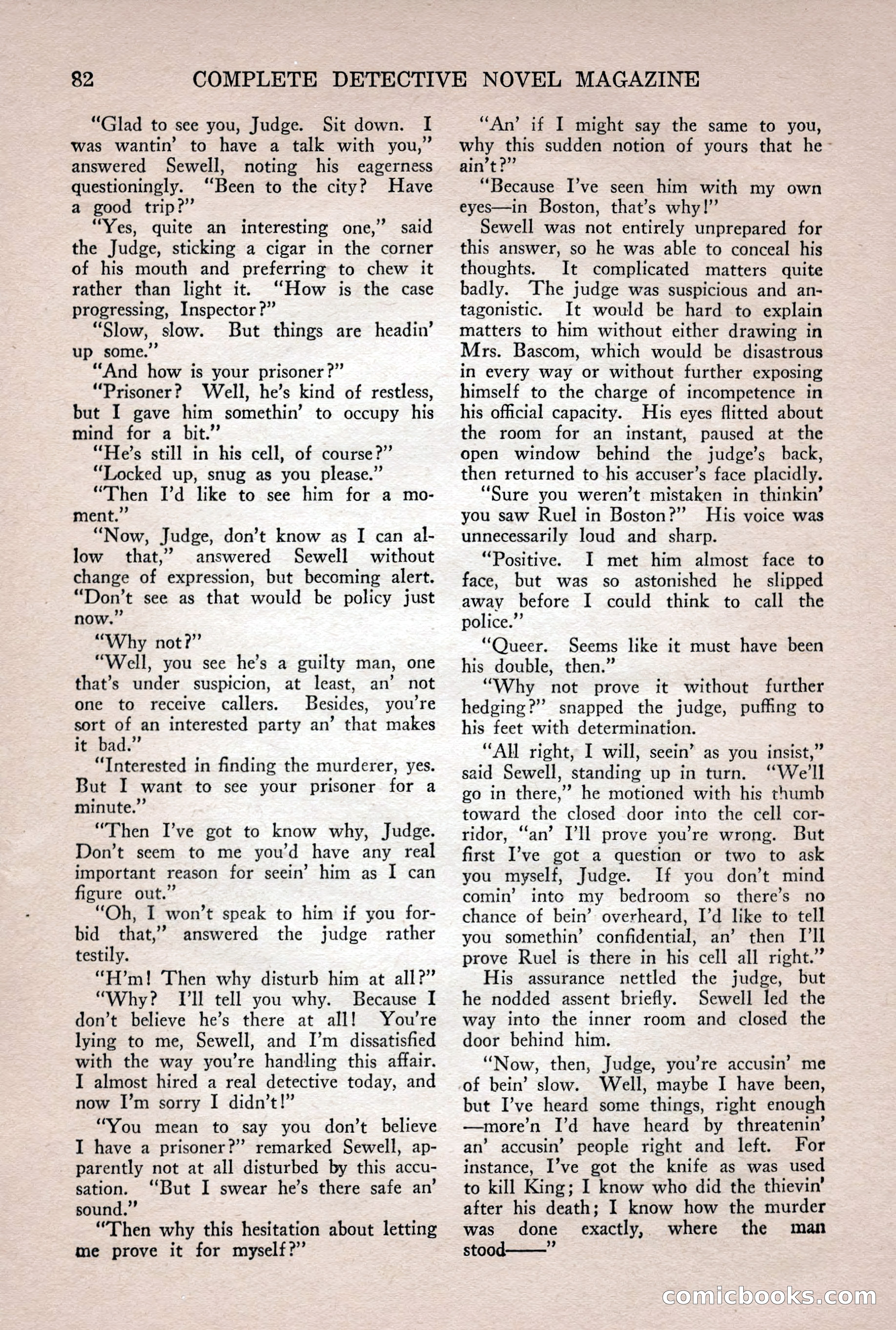 Complete Detective Novel Magazine — page 84 of 132
