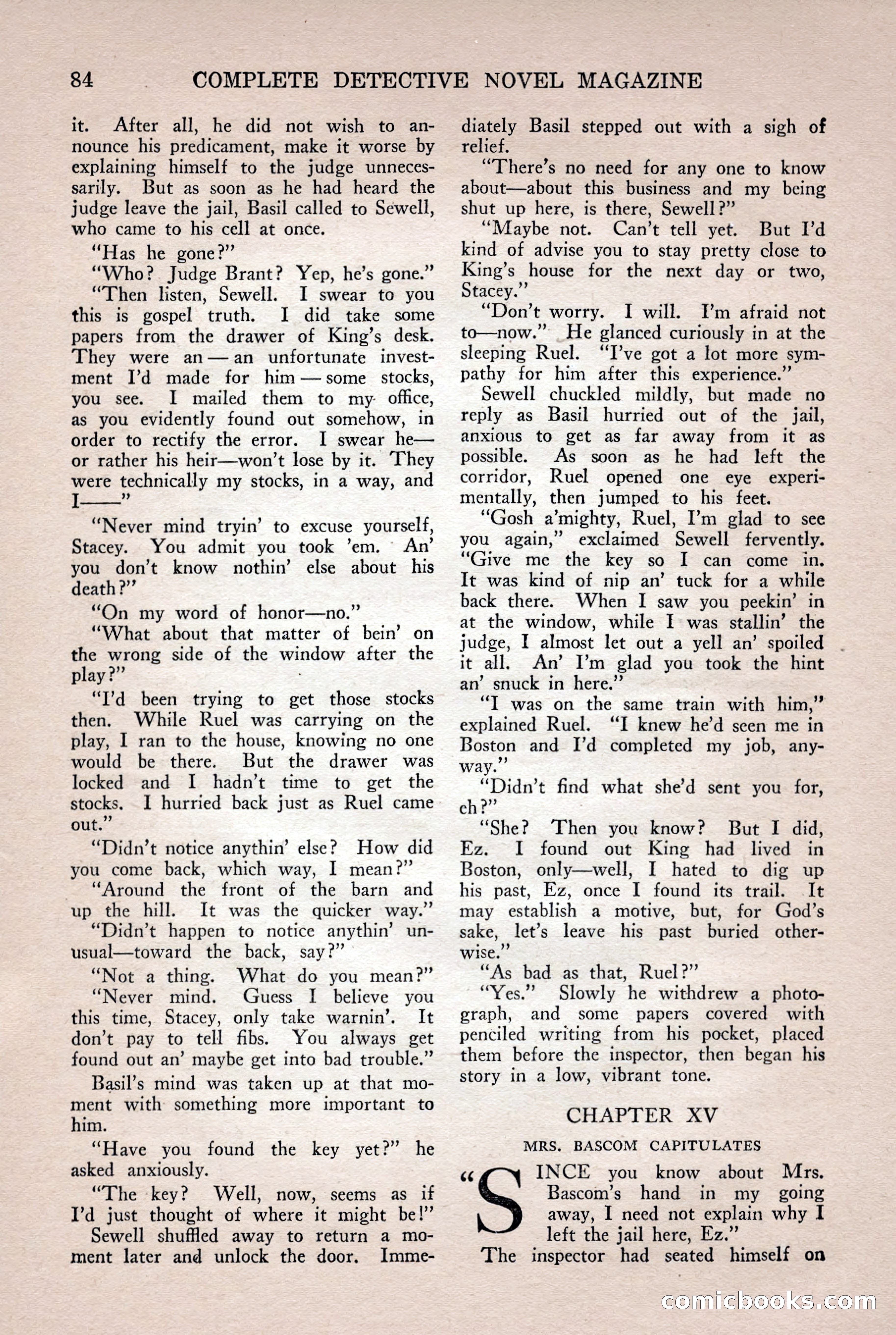 Complete Detective Novel Magazine — page 86 of 132