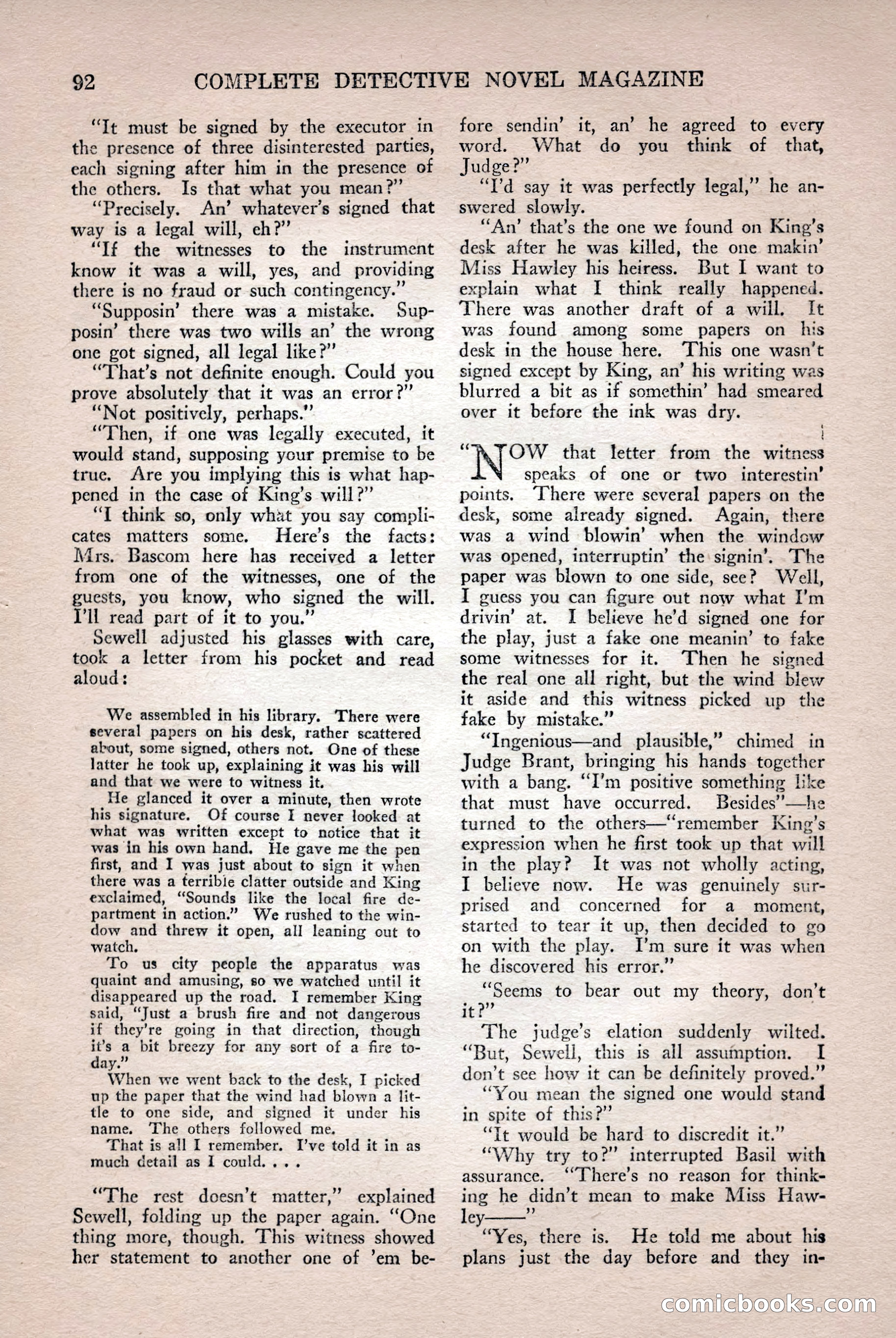 Complete Detective Novel Magazine — page 94 of 132