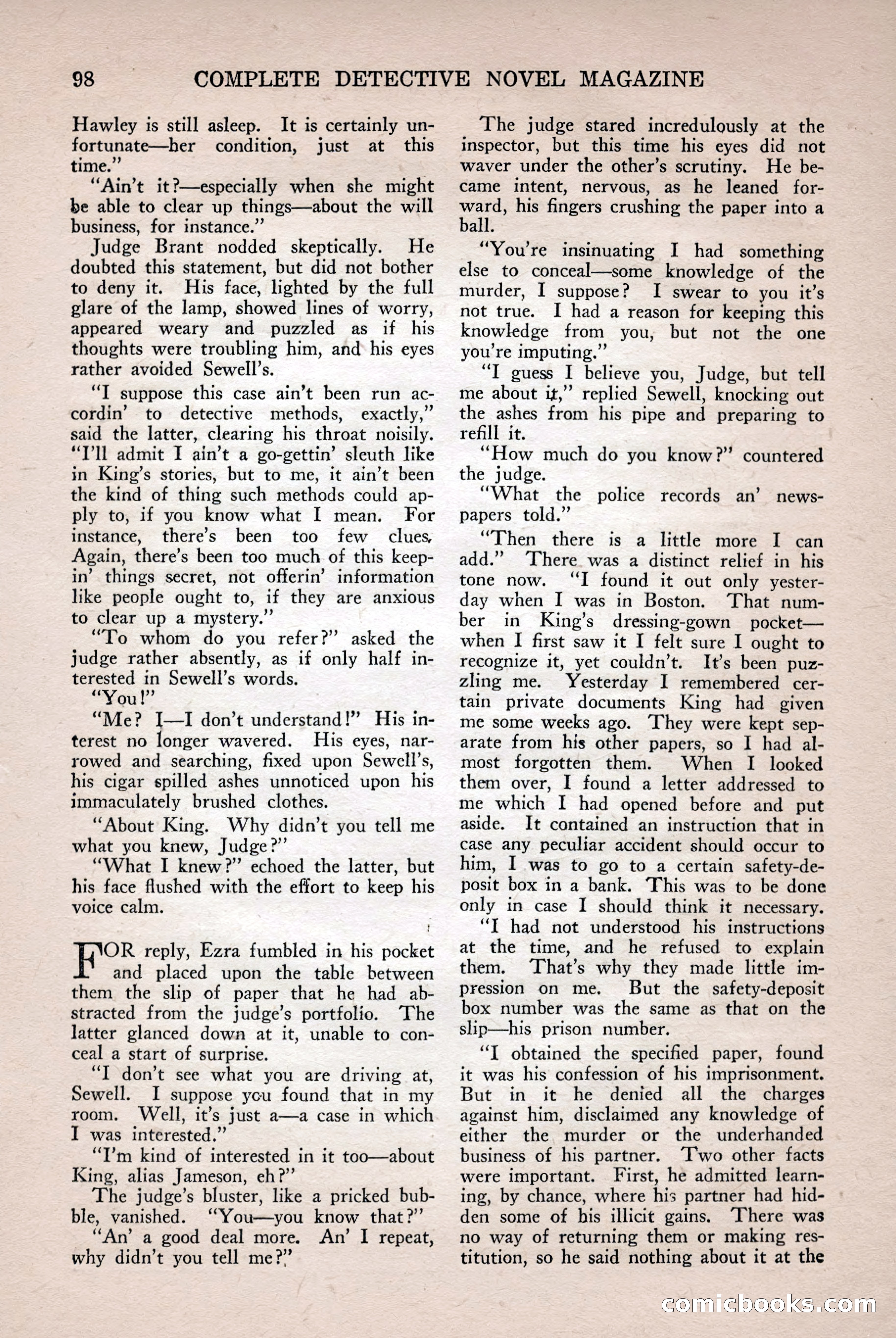 Complete Detective Novel Magazine — page 100 of 132