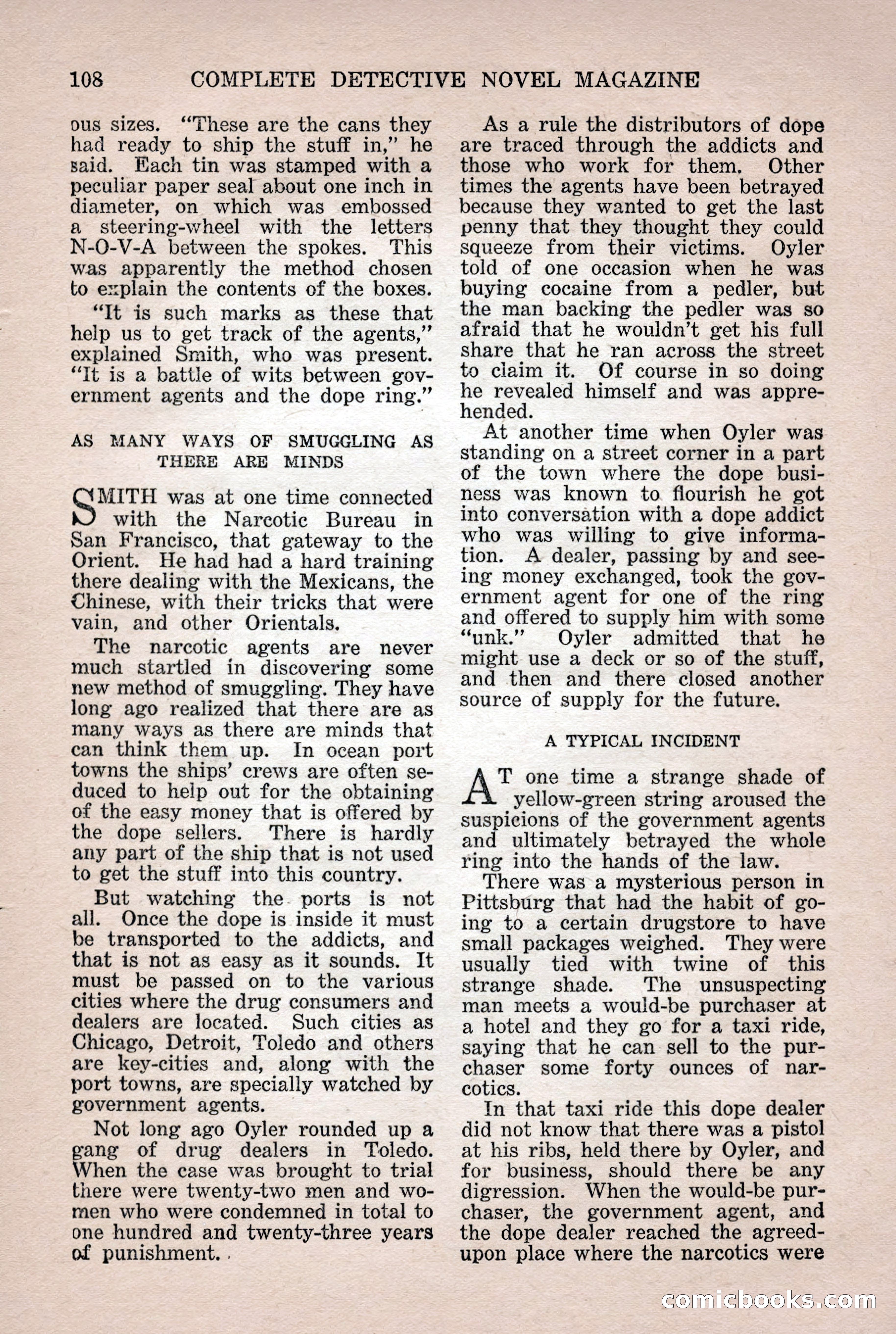Complete Detective Novel Magazine — page 110 of 132