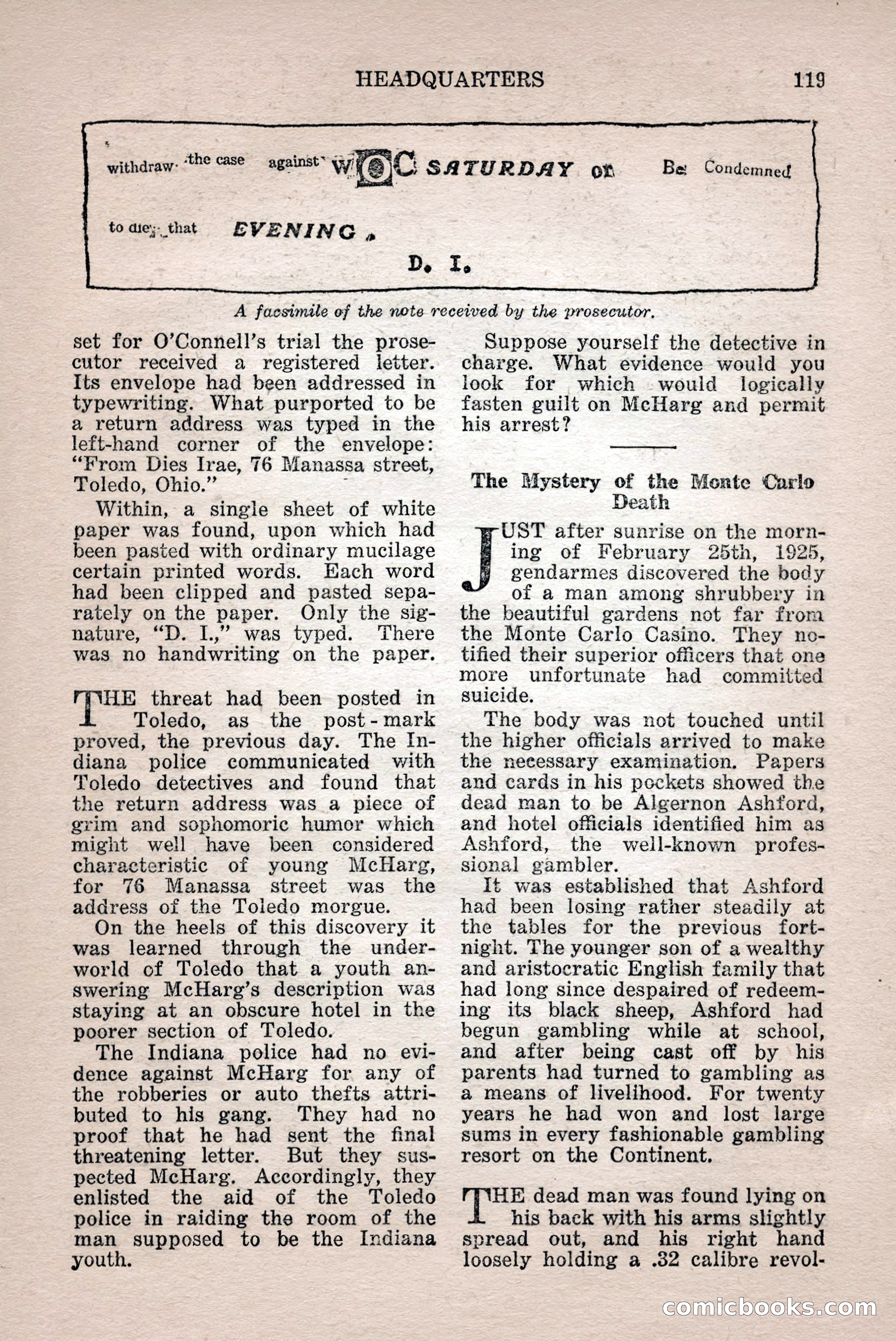 Complete Detective Novel Magazine — page 121 of 132