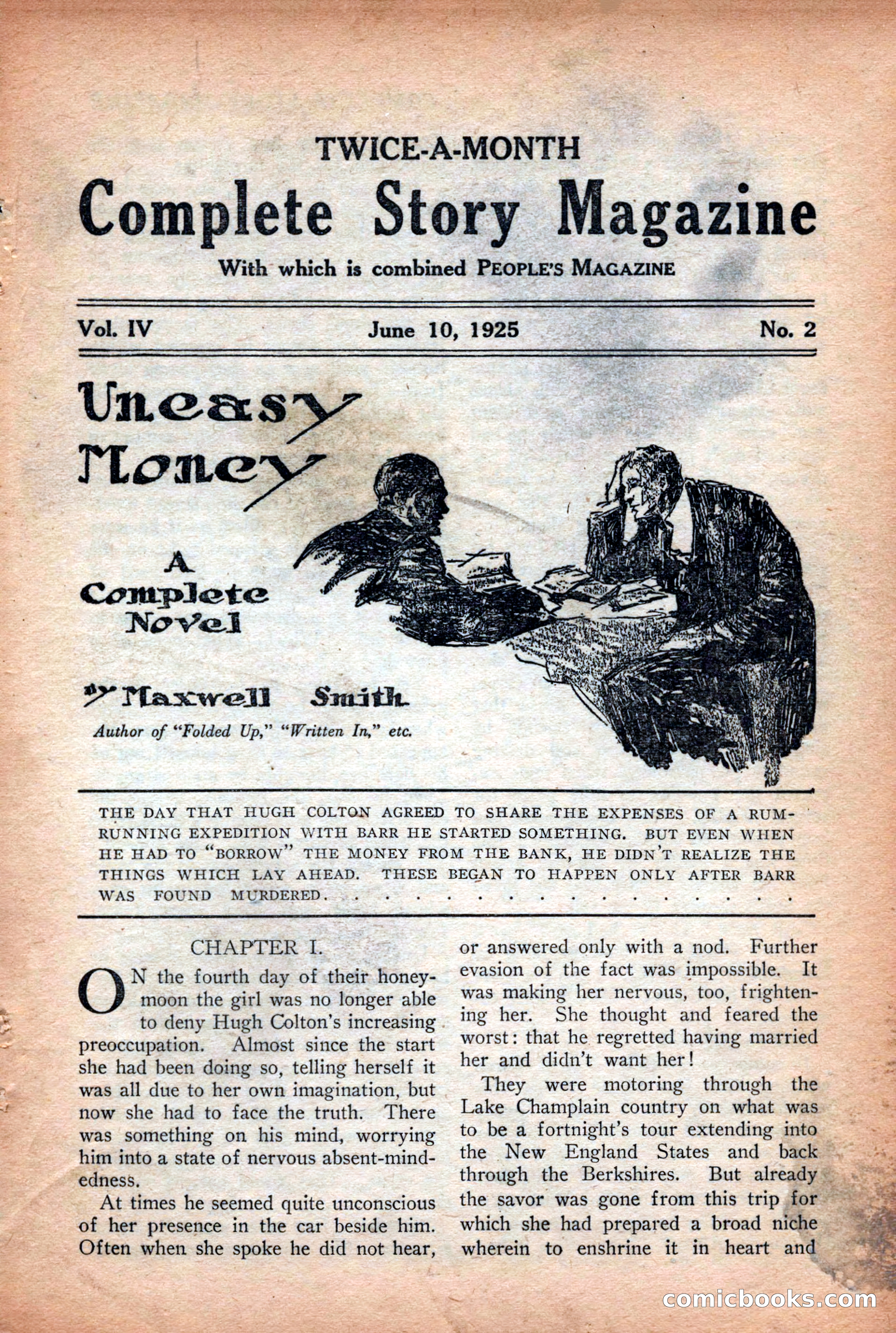 Complete Story Magazine, Vol. 4, No. 2 — page 11 of 170