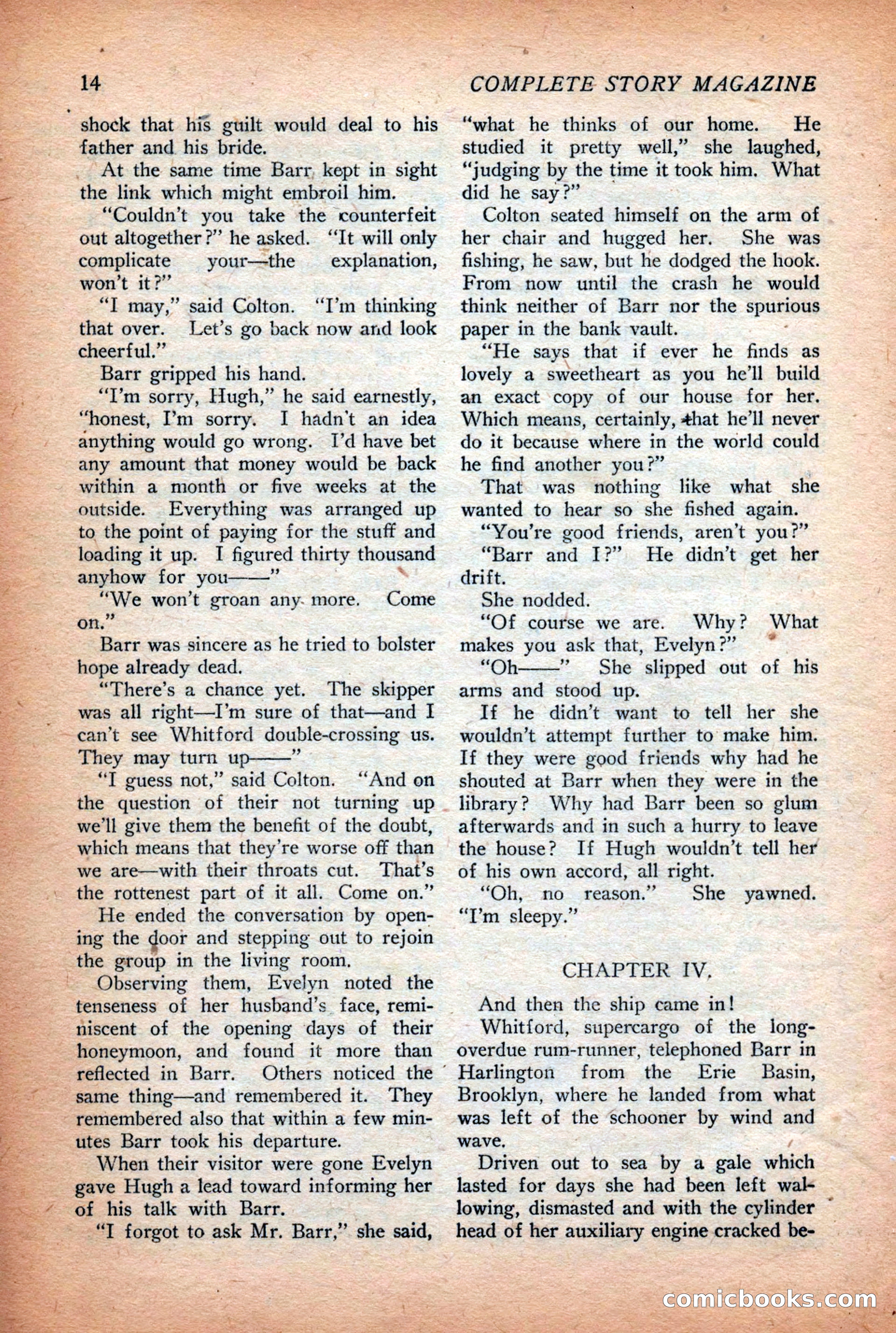 Complete Story Magazine, Vol. 4, No. 2 — page 24 of 170